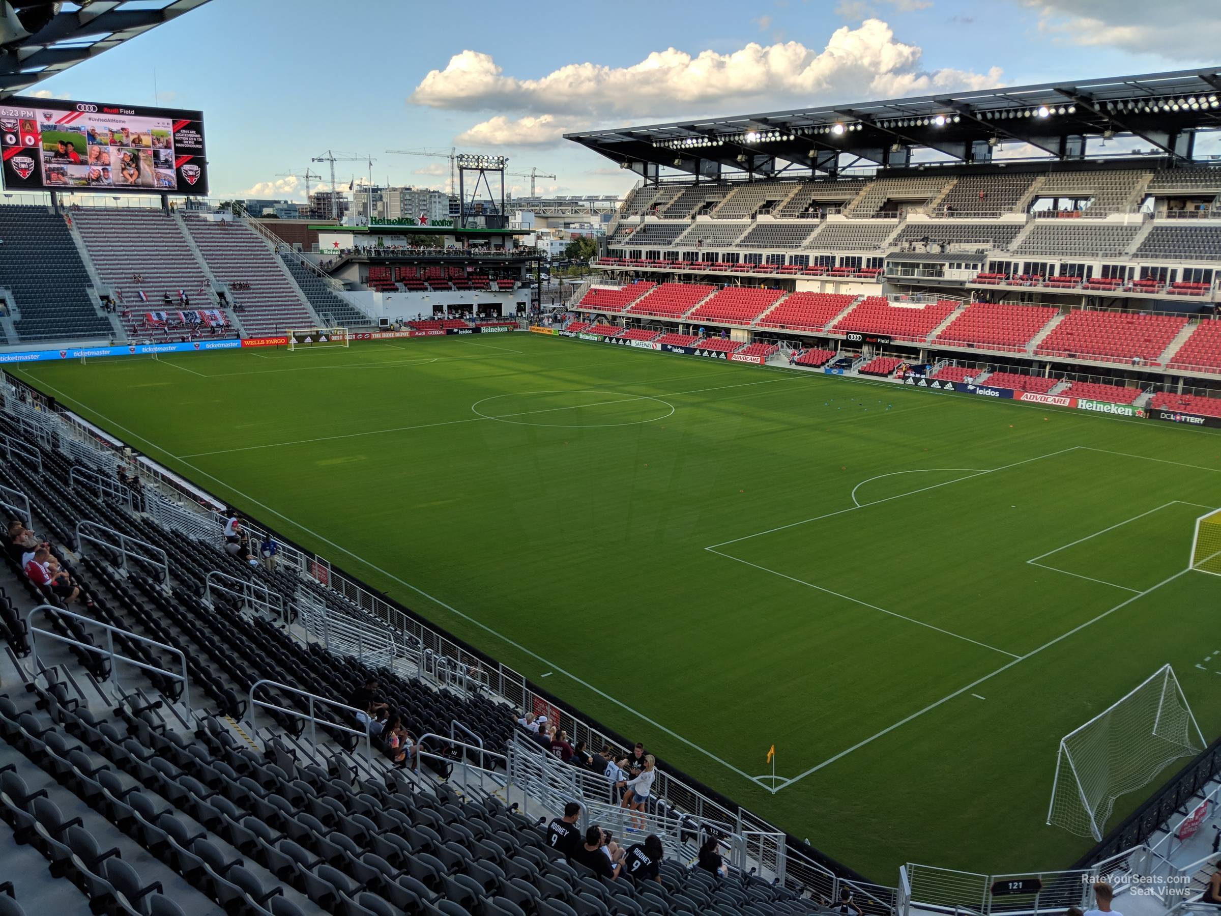 section 122, row 23 seat view  - audi field
