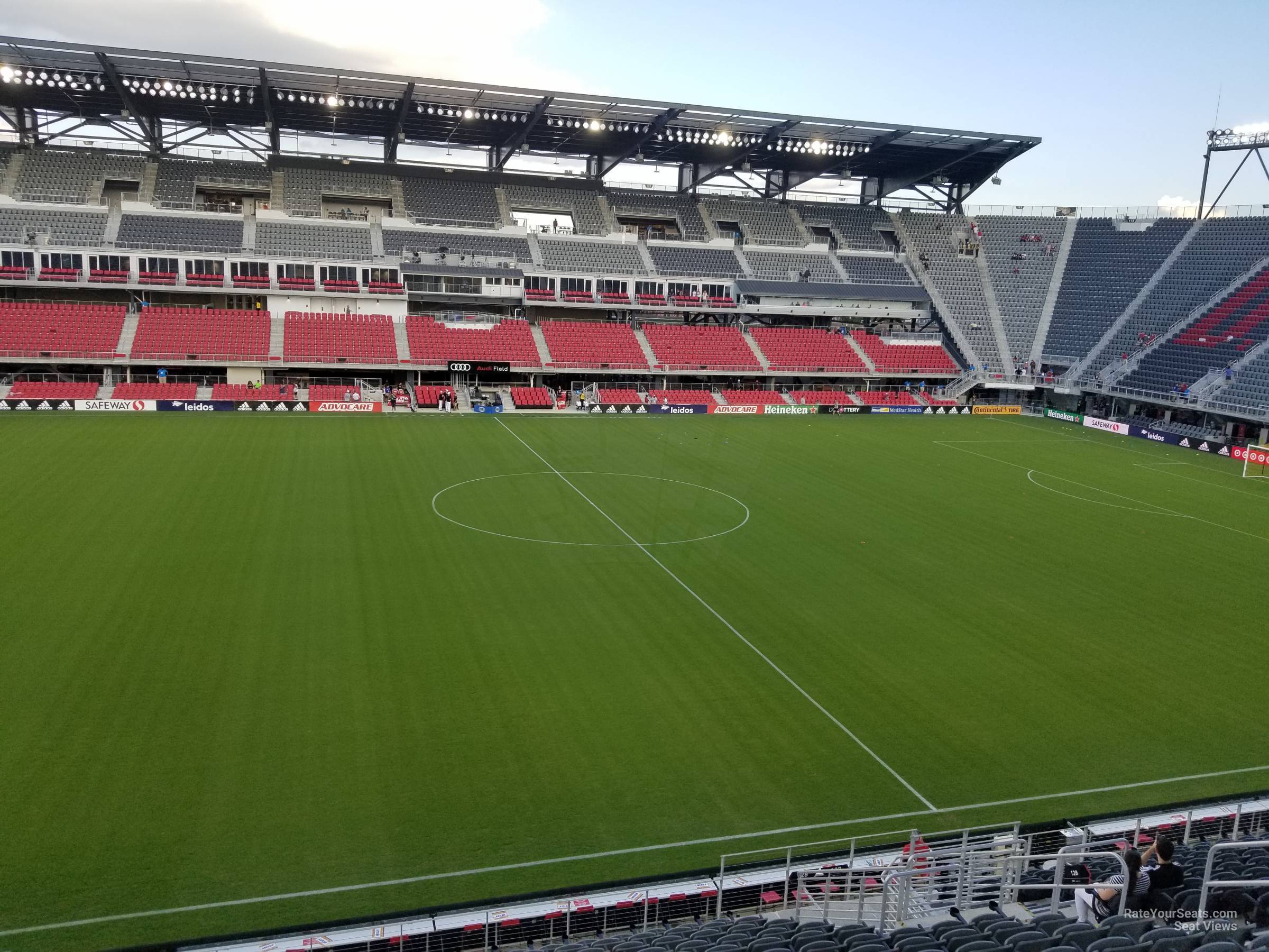 section 128, row 19 seat view  - audi field