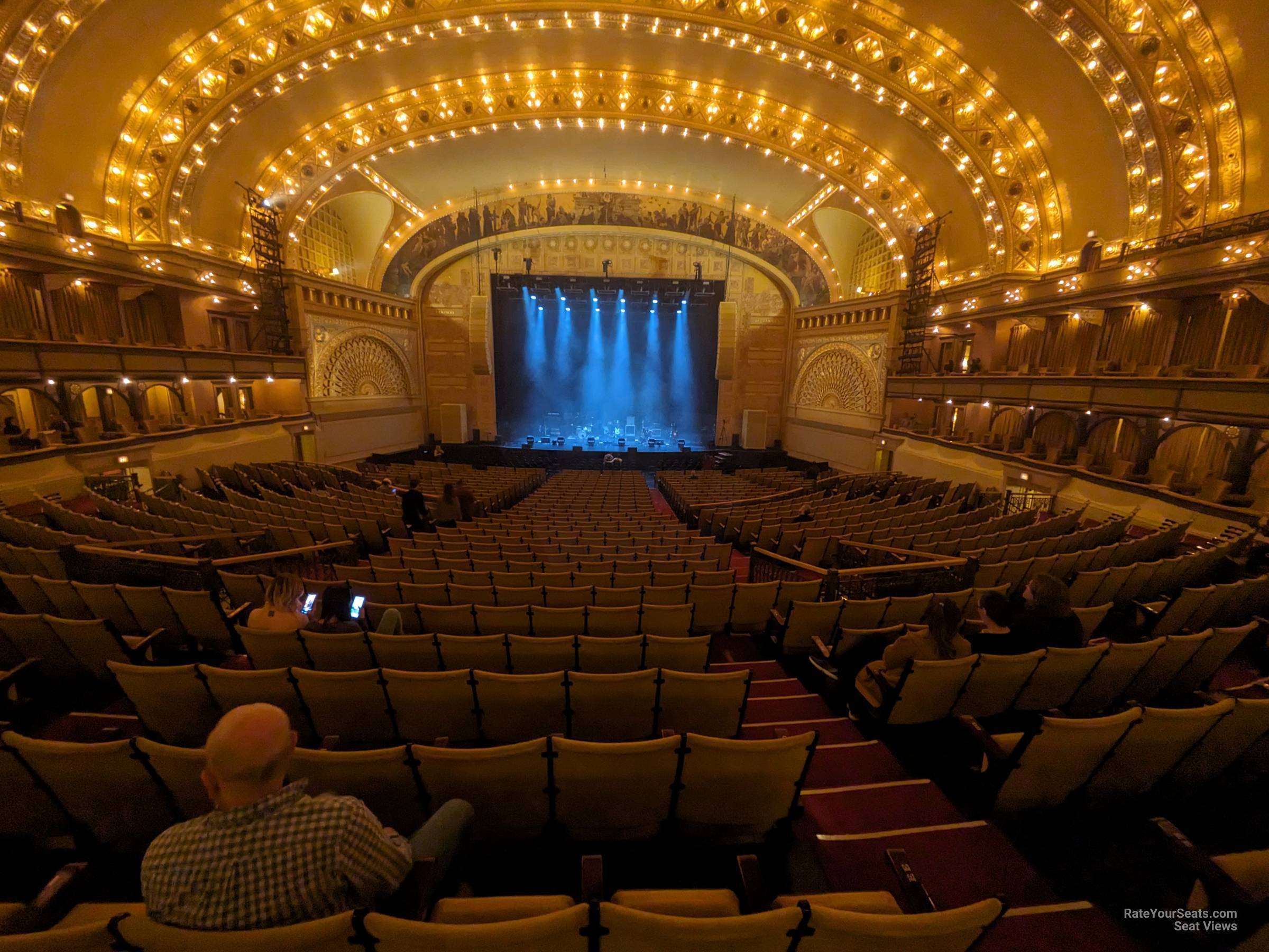 drs c, row gg seat view  - auditorium theatre