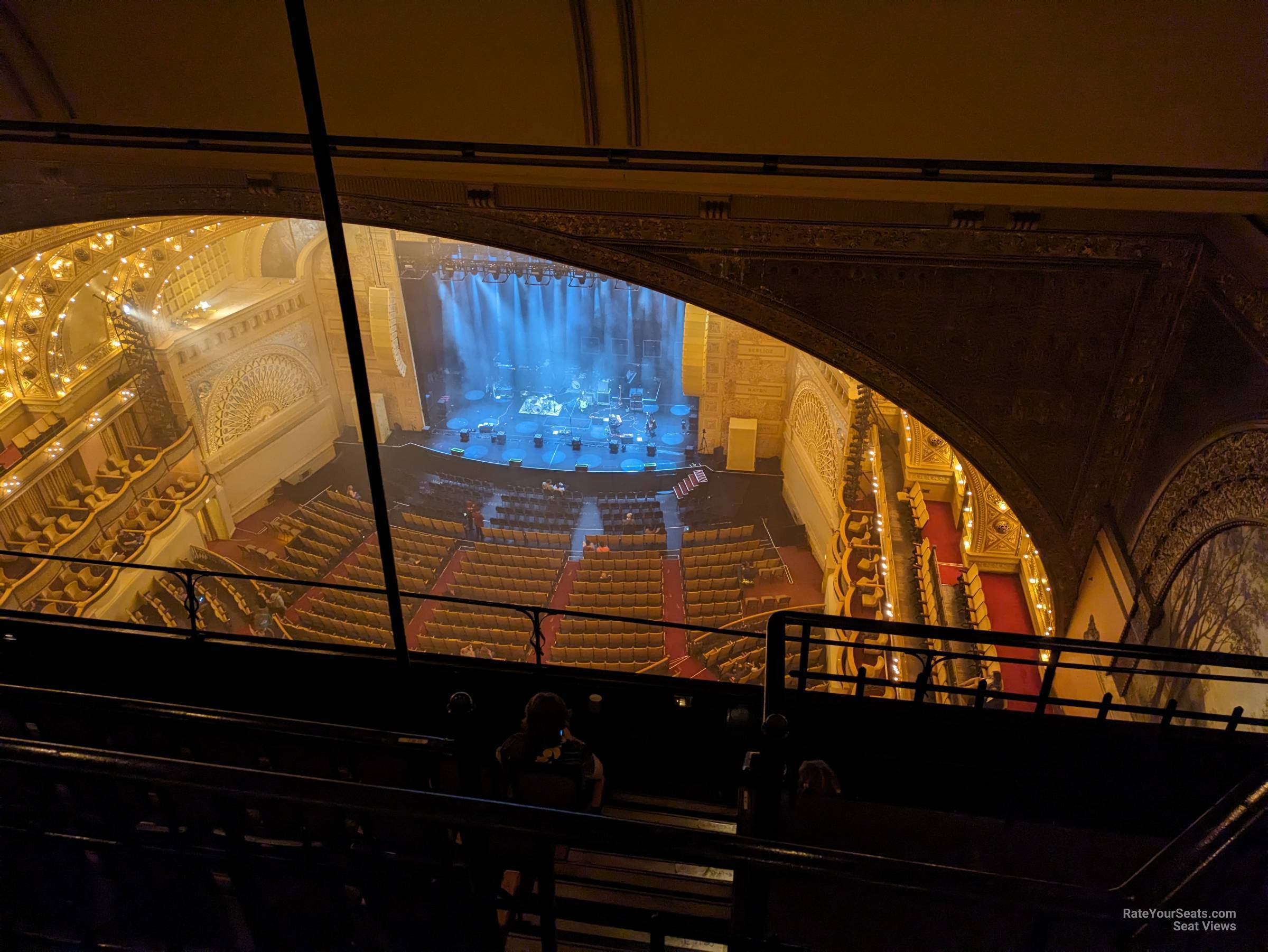 gal r, row e seat view  - auditorium theatre