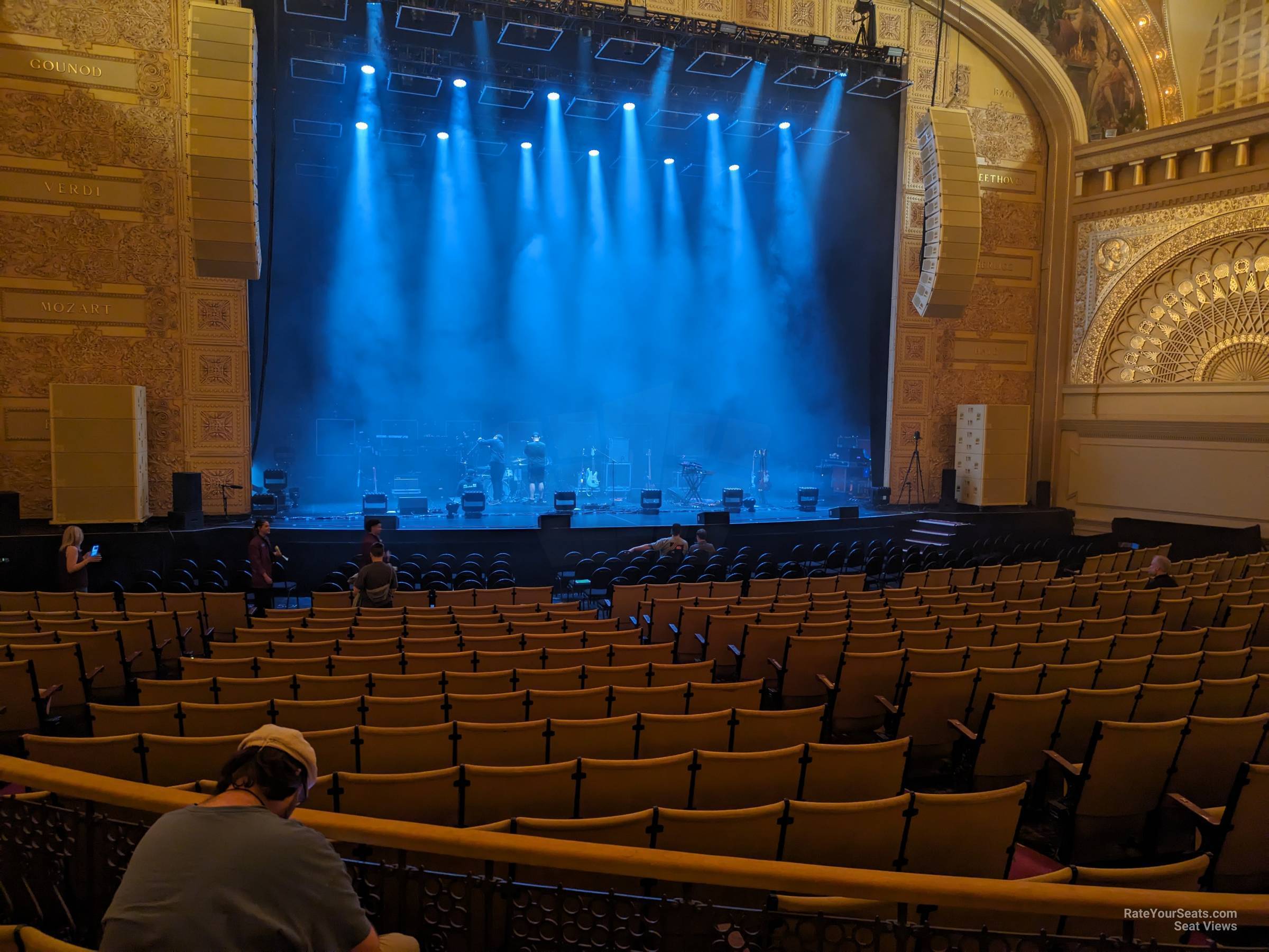 orch lc, row t seat view  - auditorium theatre