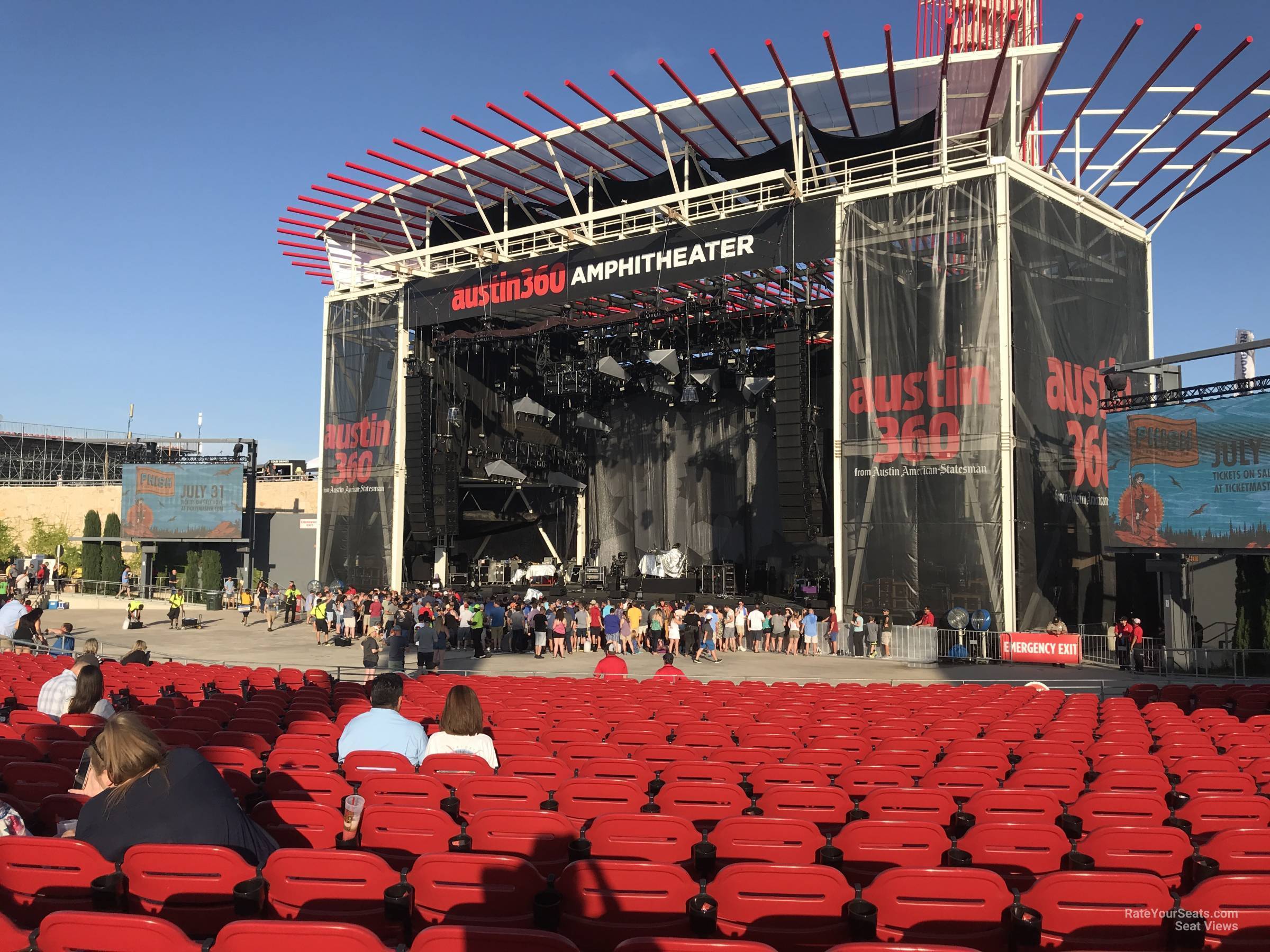 section 102, row w seat view  - germania insurance amphitheater