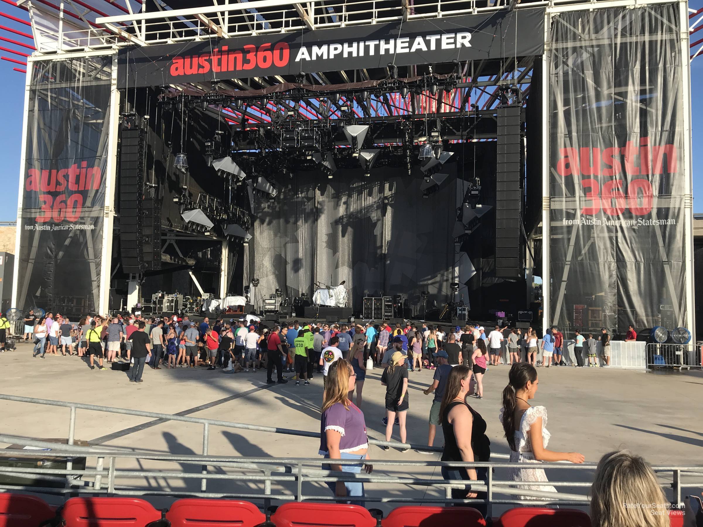 section 103, row e seat view  - germania insurance amphitheater