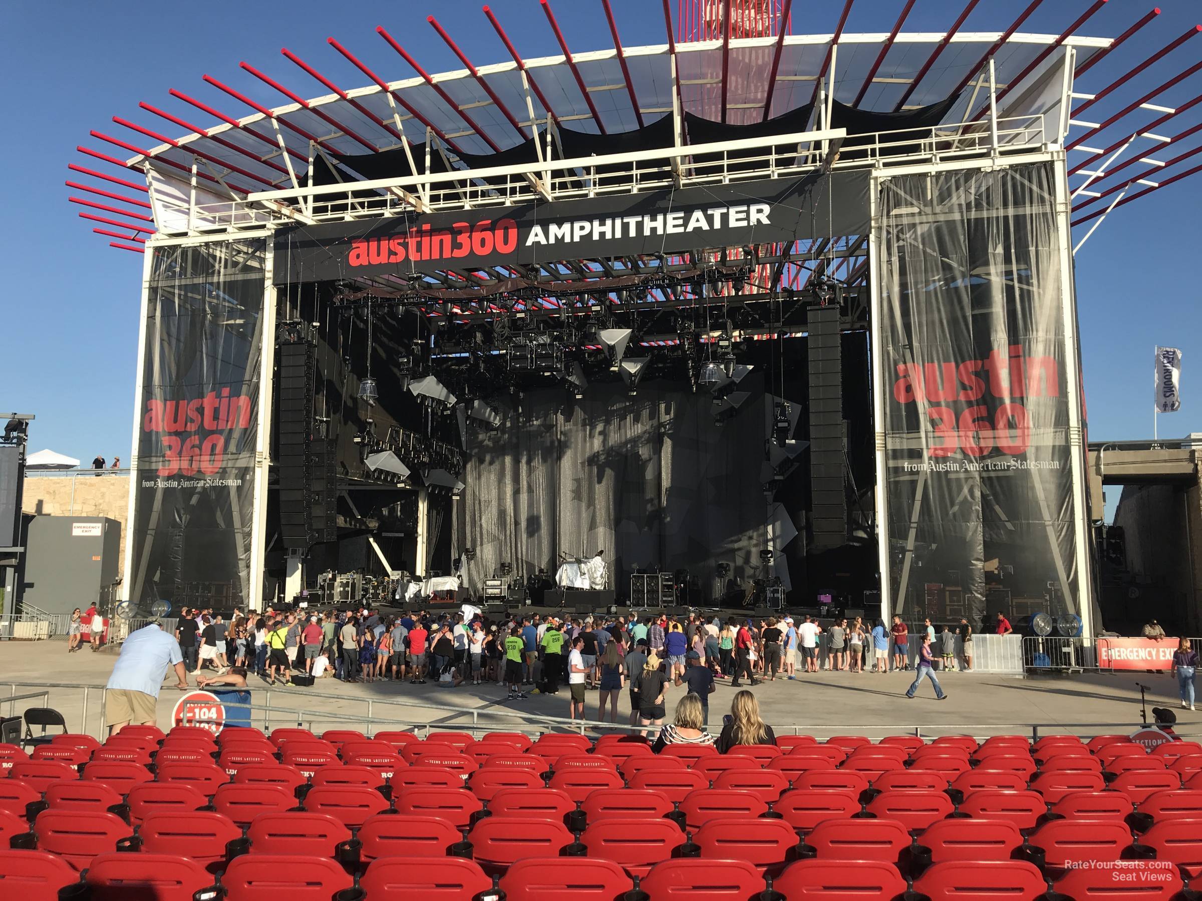 head-on concert view at Germania Insurance Amphitheater