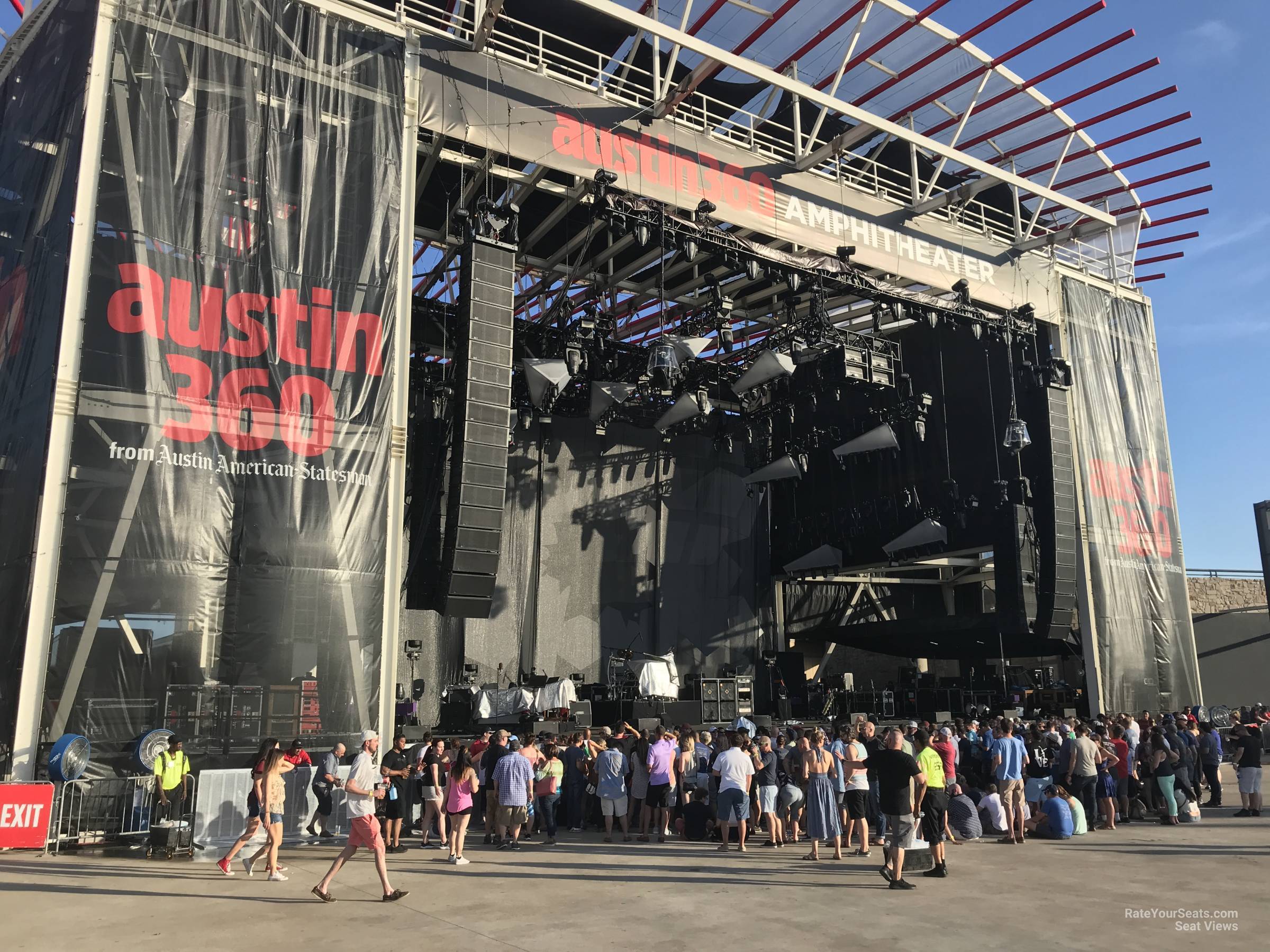 pit seat view  - germania insurance amphitheater