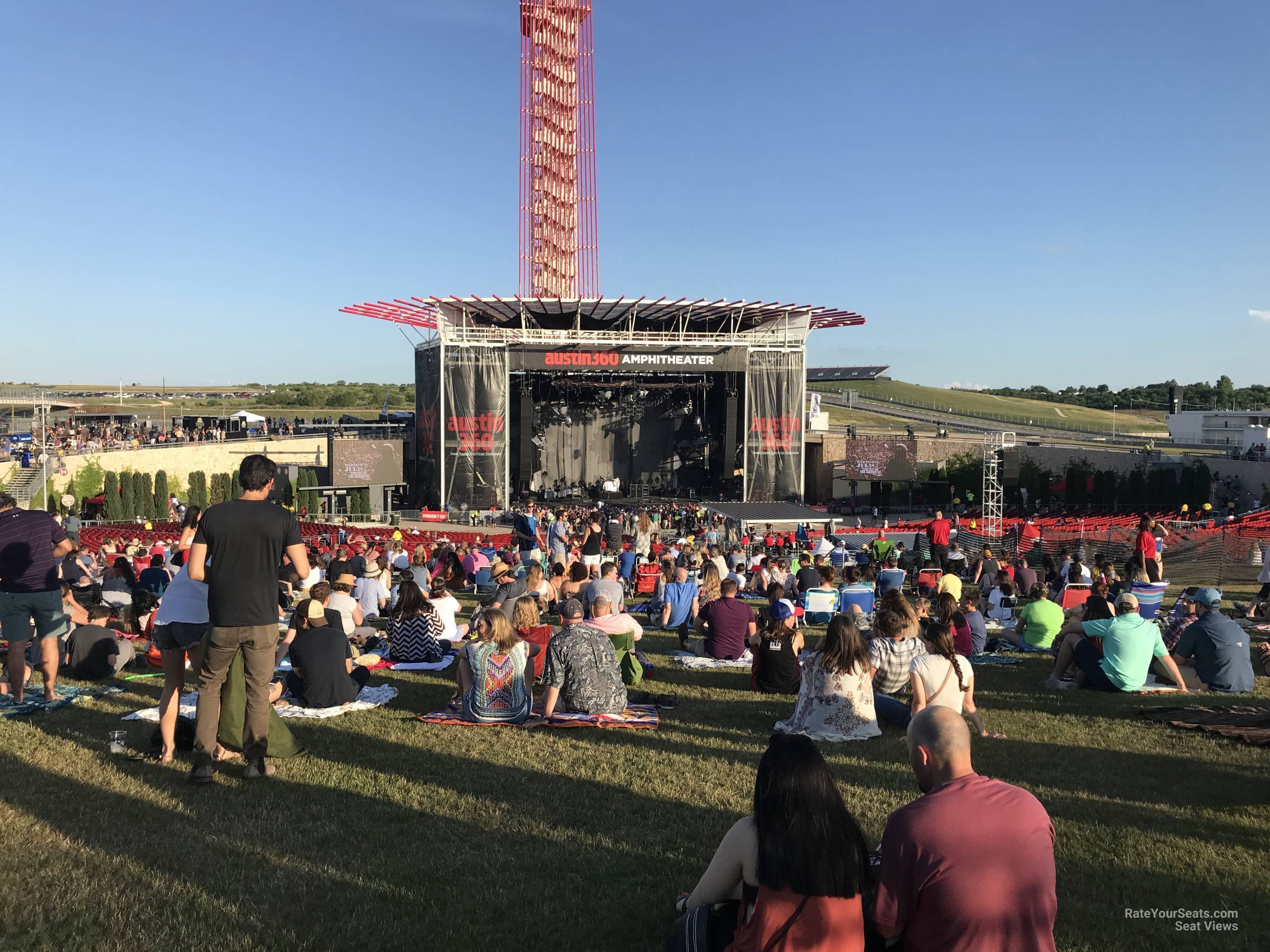 lawn seat view  - germania insurance amphitheater