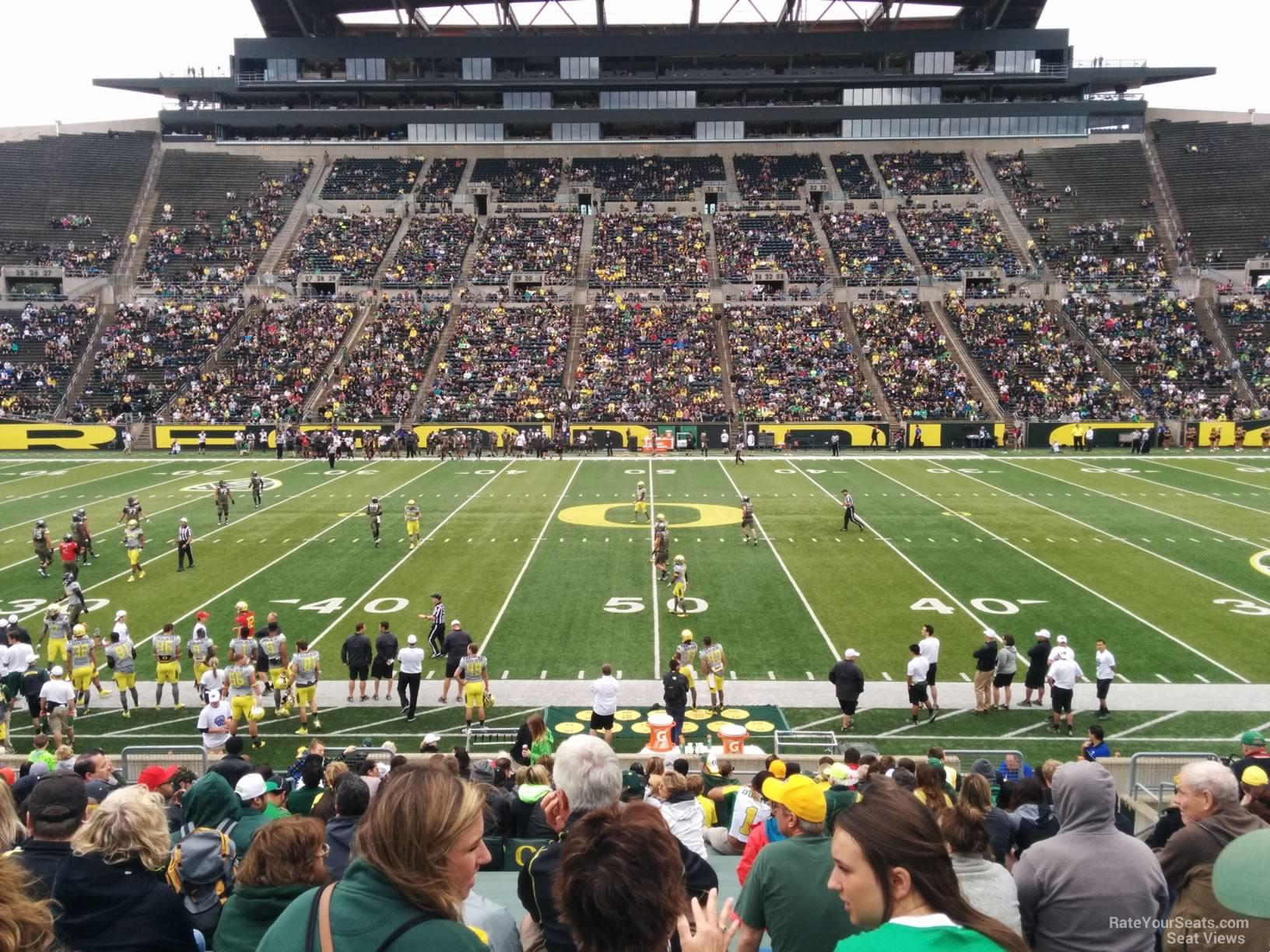 section 11, row 25 seat view  for football - autzen stadium