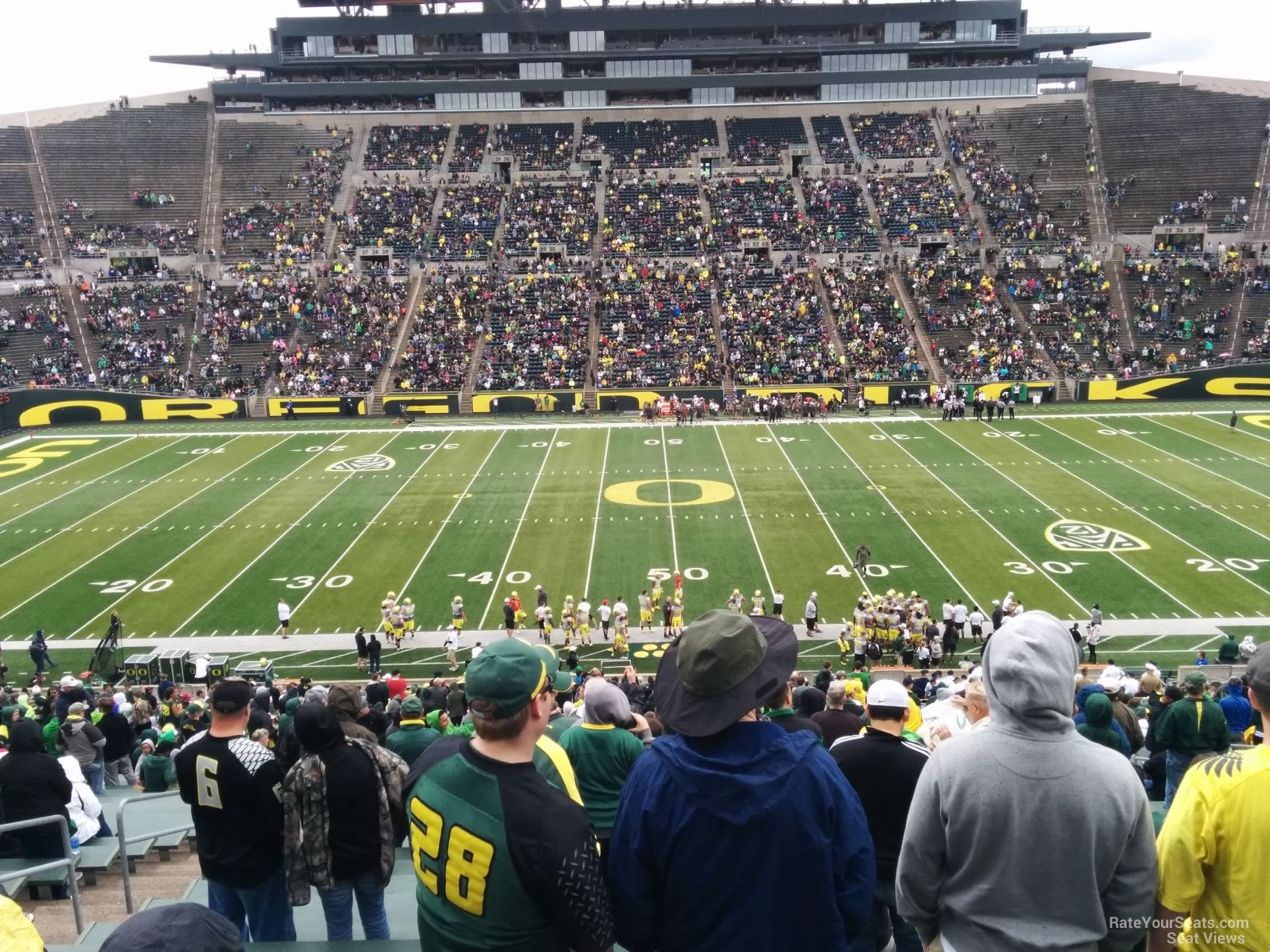 Autzen Stadium Row Chart