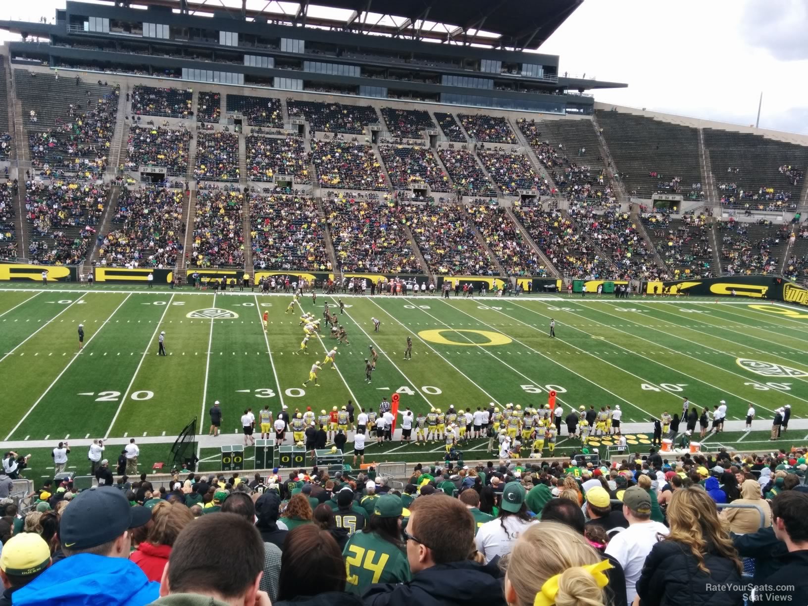 section 14, row 40 seat view  - autzen stadium