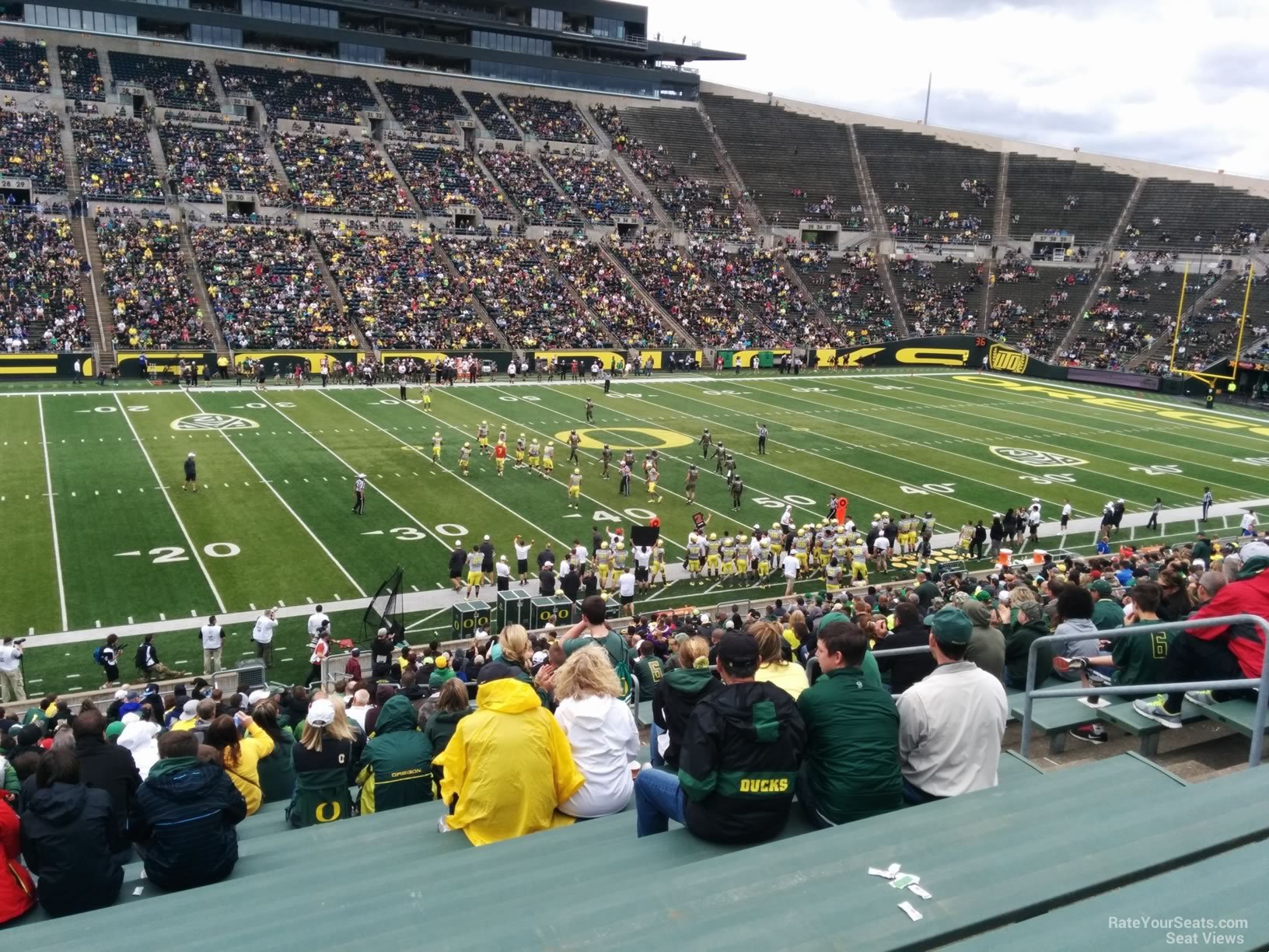 section 15, row 40 seat view  - autzen stadium