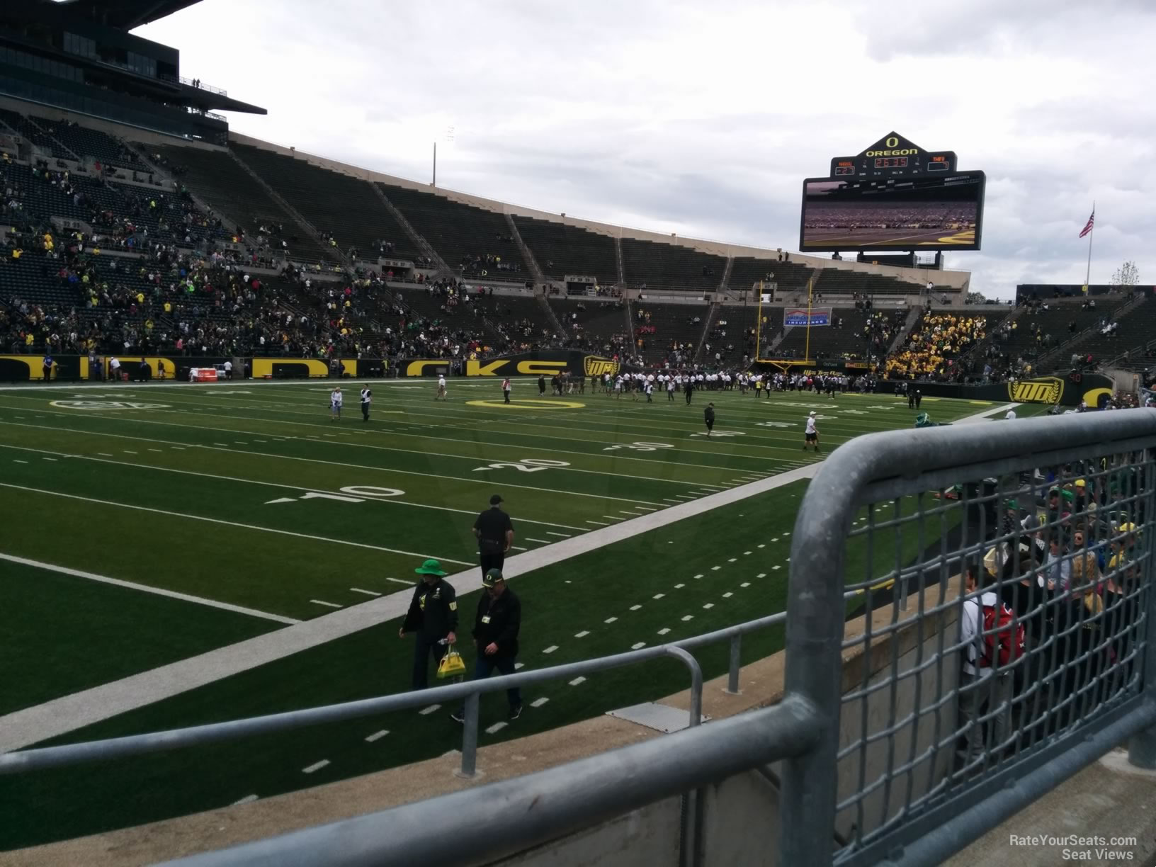 section 16, row 10 seat view  - autzen stadium