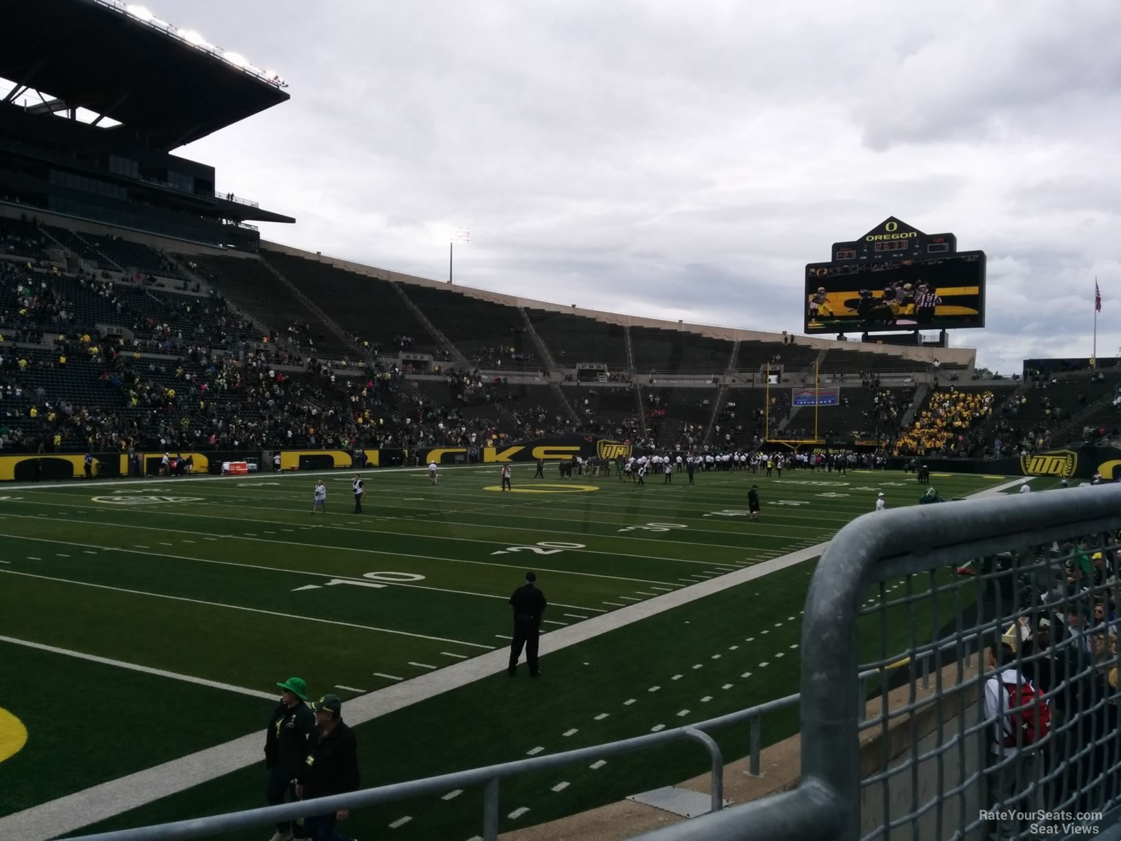 section 17, row 10 seat view  for football - autzen stadium