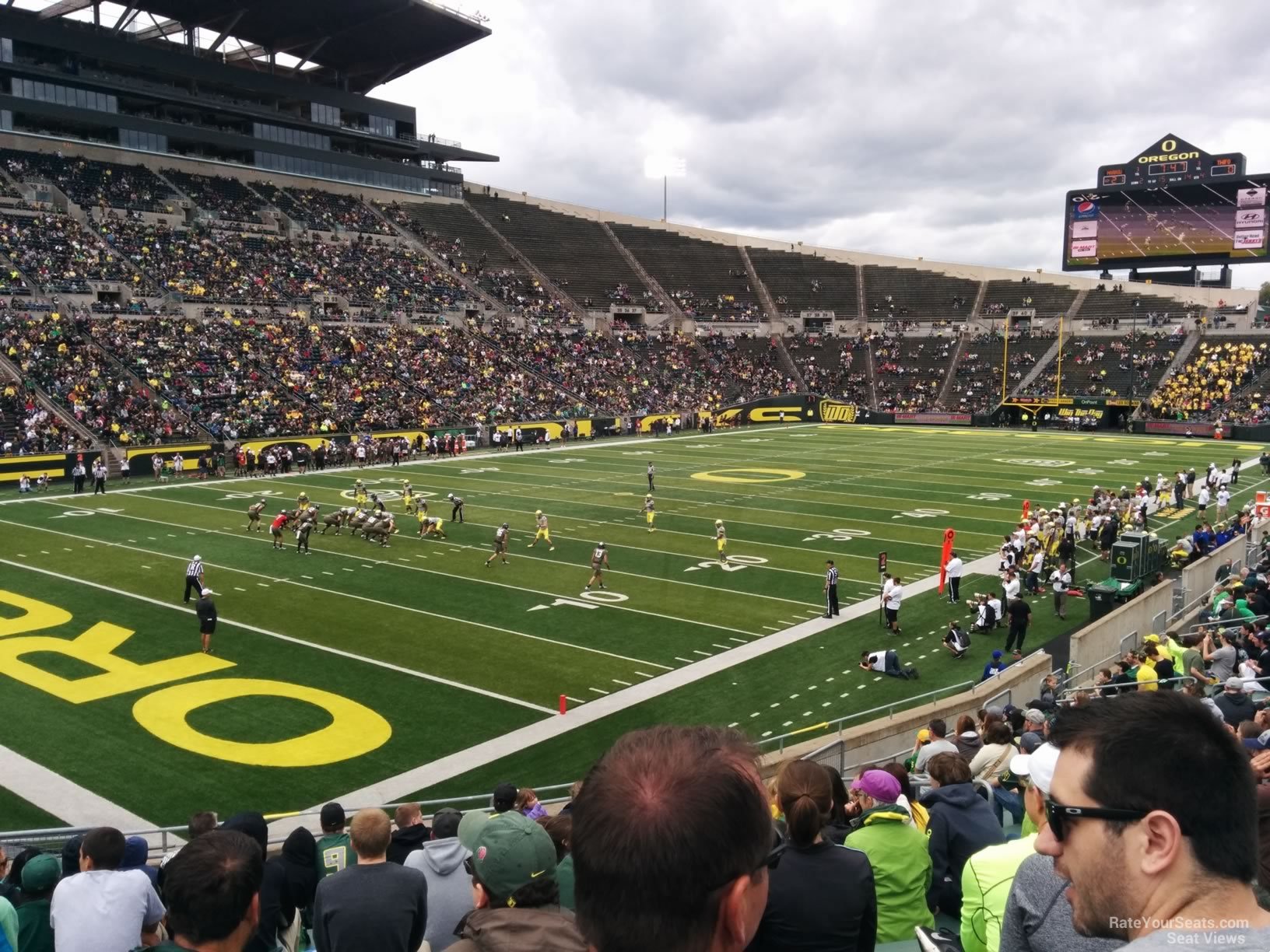 section 18, row 25 seat view  - autzen stadium