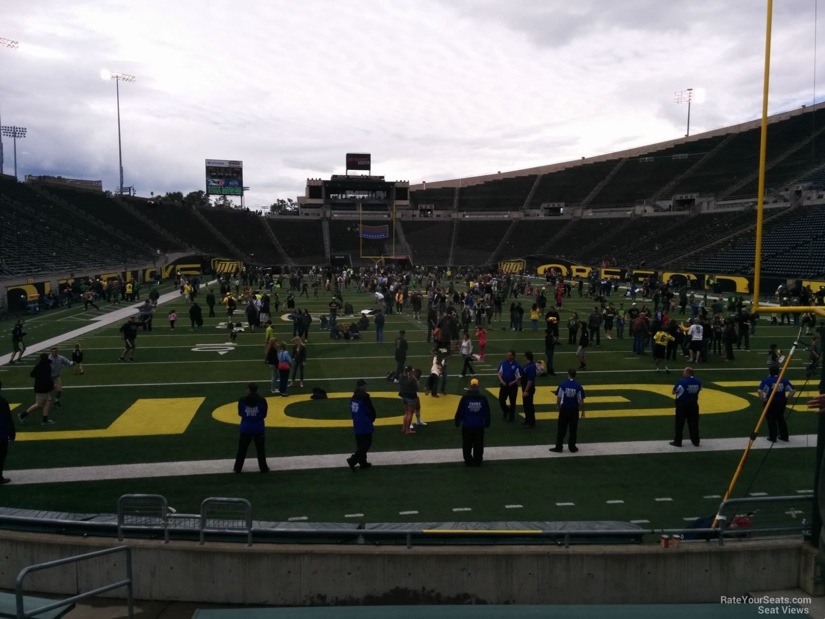 section 2, row 10 seat view  - autzen stadium