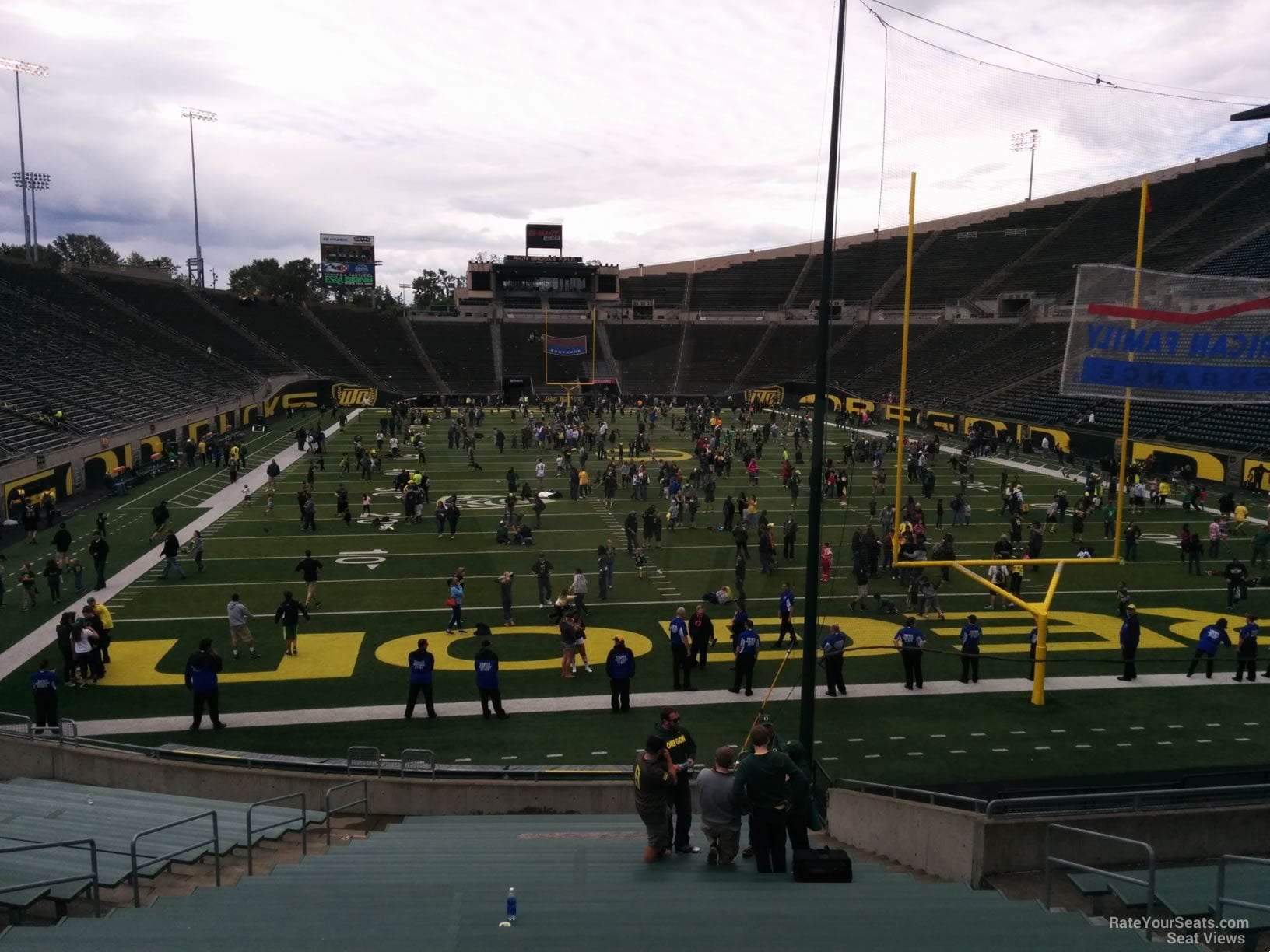 section 2, row 25 seat view  for football - autzen stadium