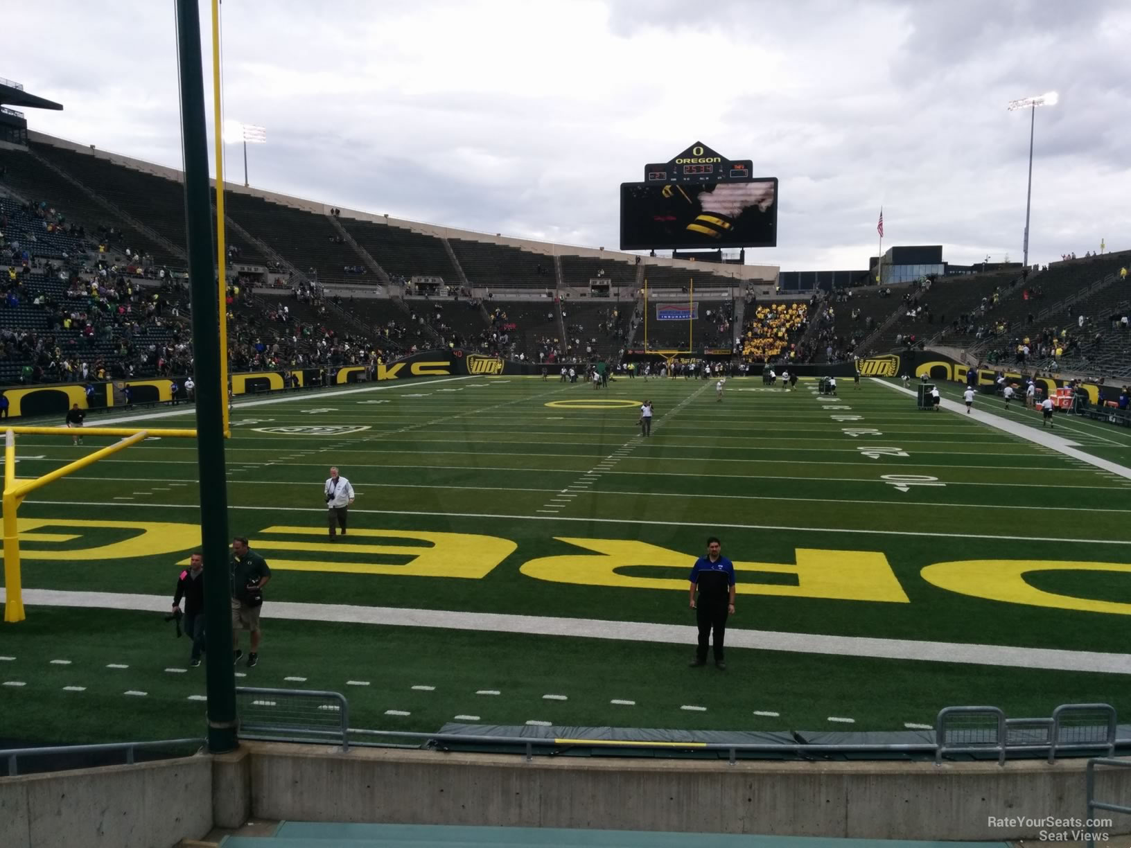 section 20, row 10 seat view  for football - autzen stadium