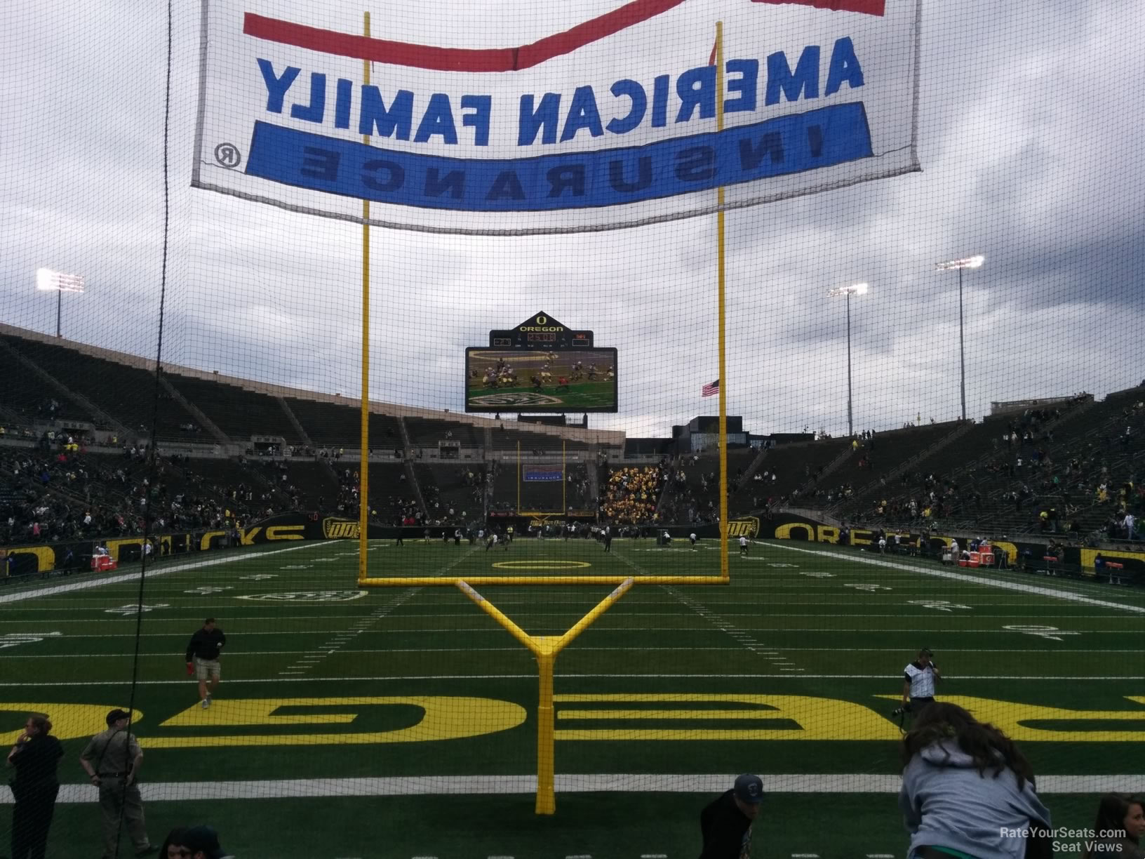 section 21, row 10 seat view  - autzen stadium