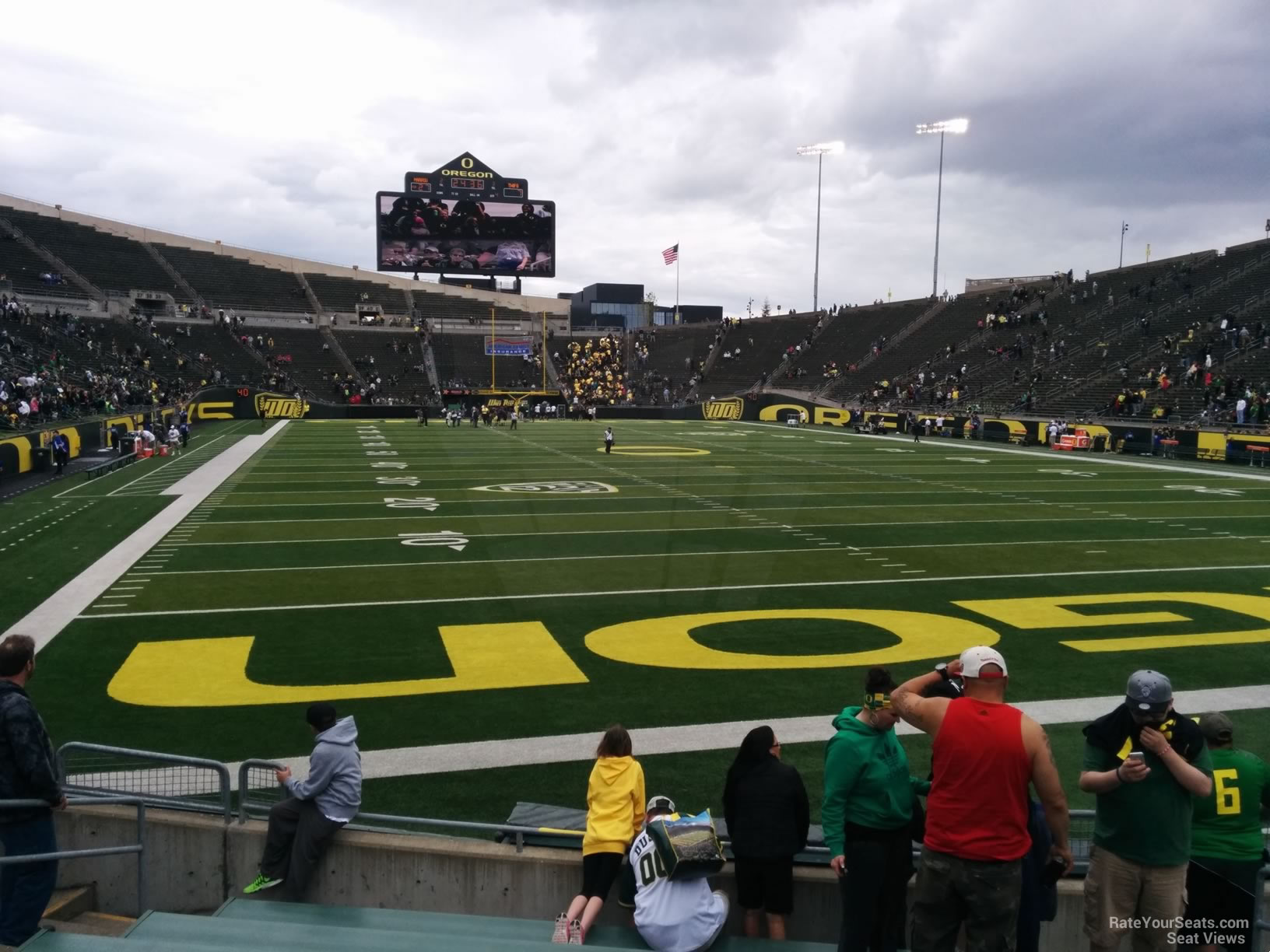 section 23, row 10 seat view  for football - autzen stadium