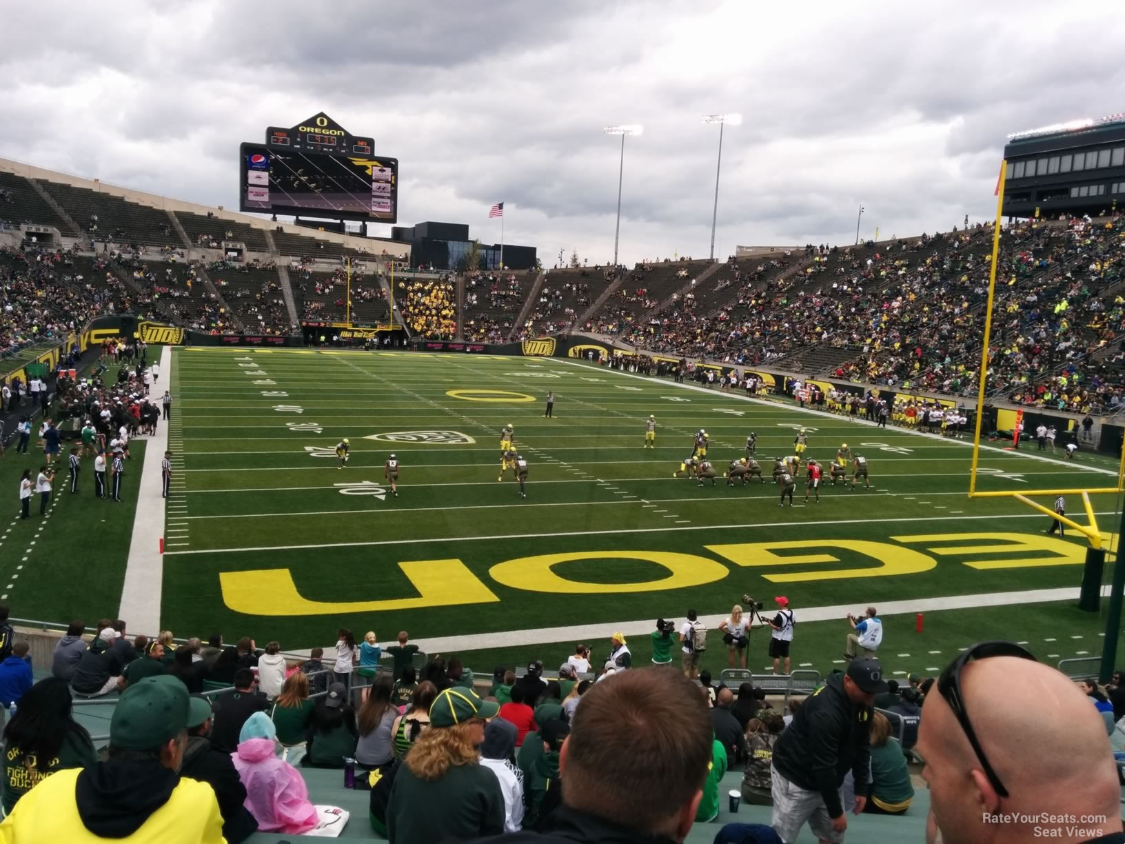 section 23, row 25 seat view  - autzen stadium