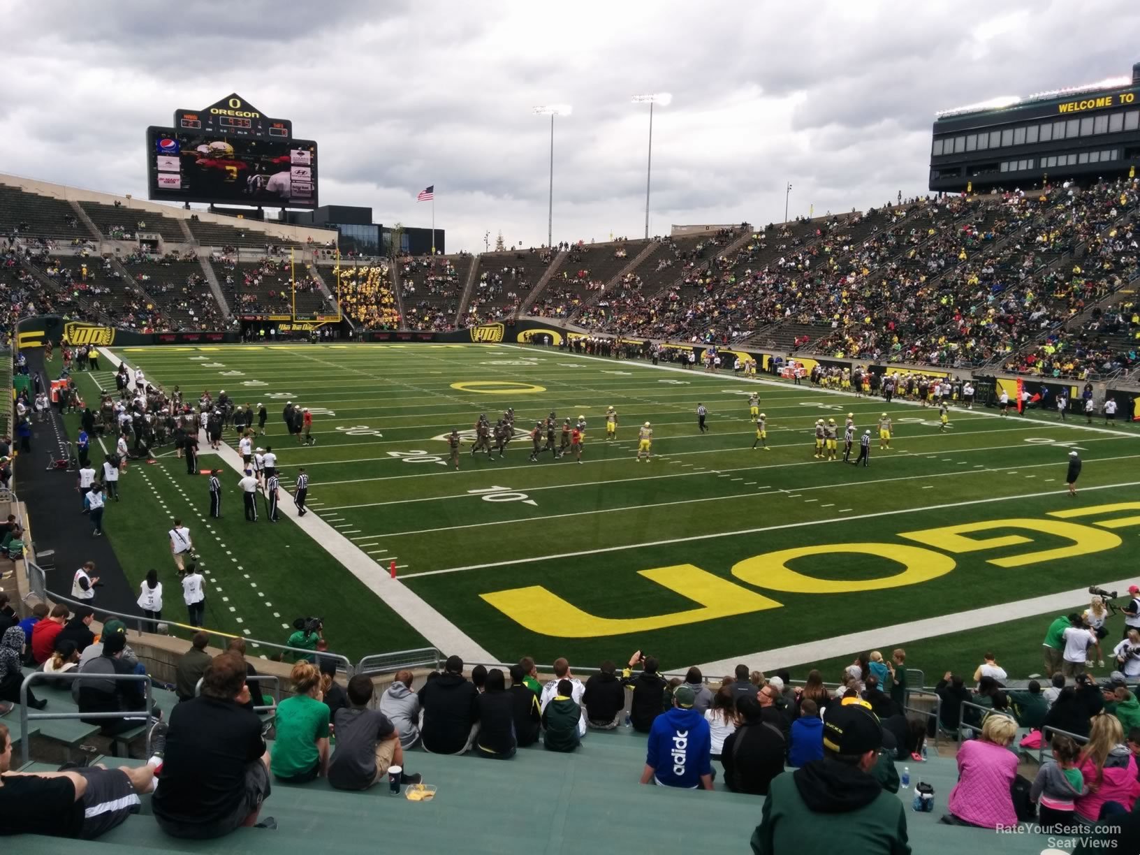 autzen stadium section 24 rateyourseats com interactive autzen stadium seating chart