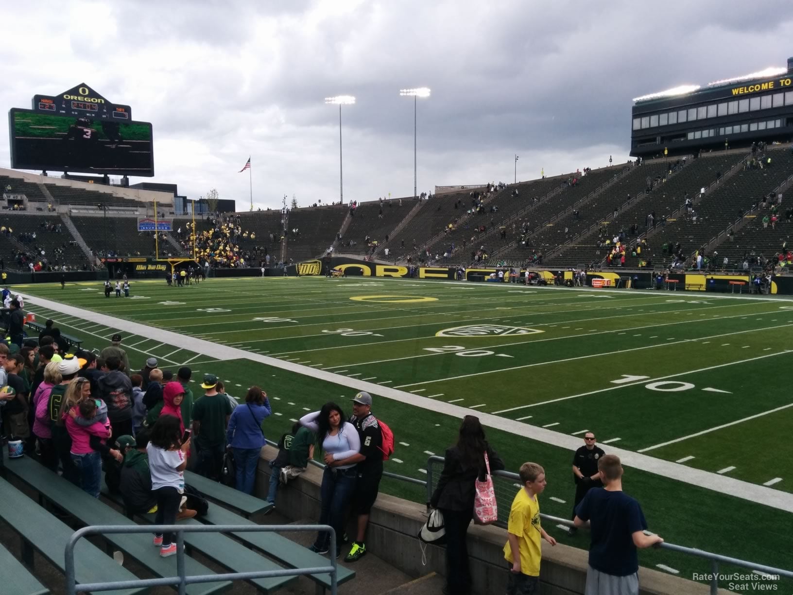 section 26, row 10 seat view  for football - autzen stadium