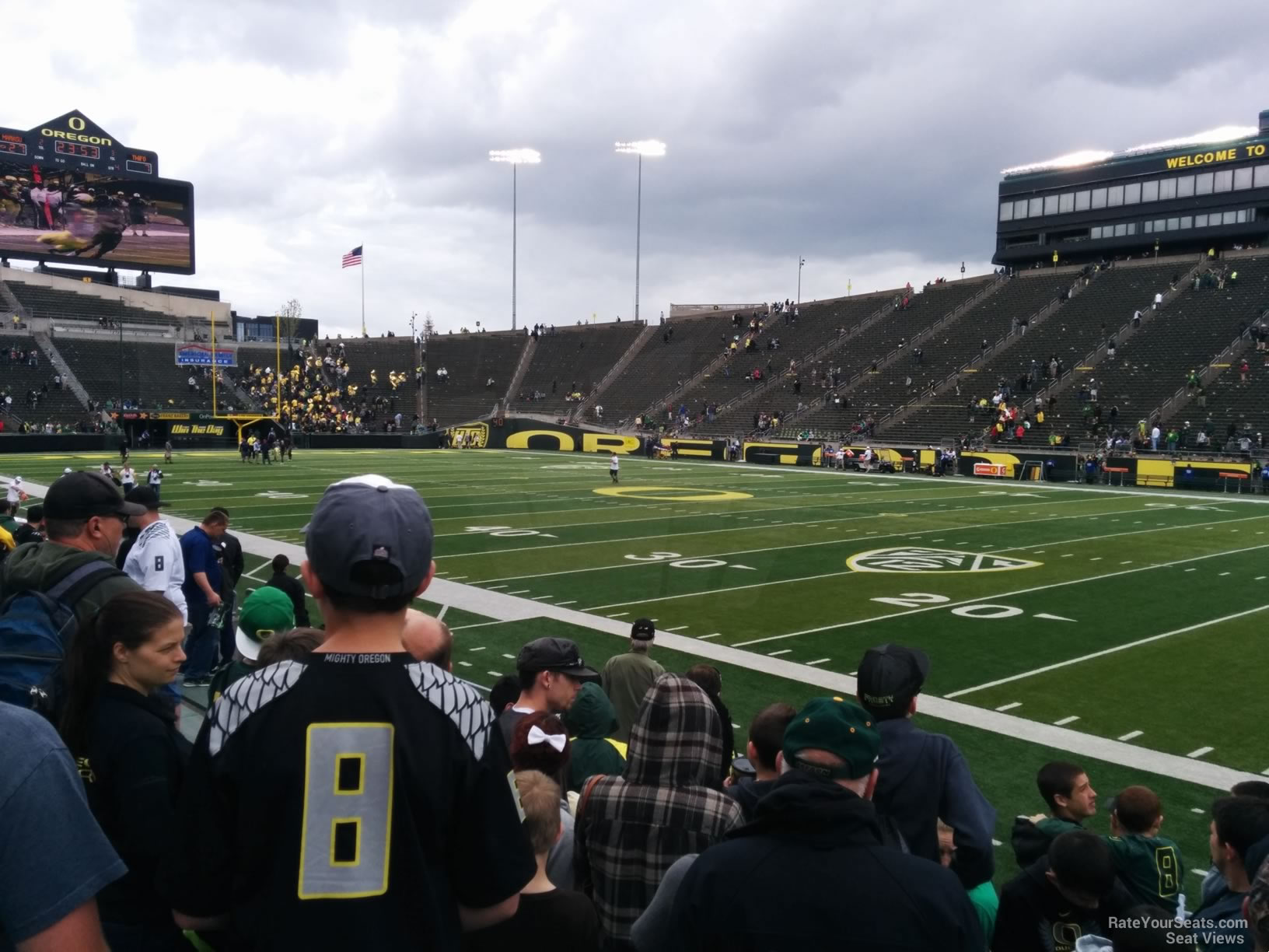 section 27, row 10 seat view  - autzen stadium