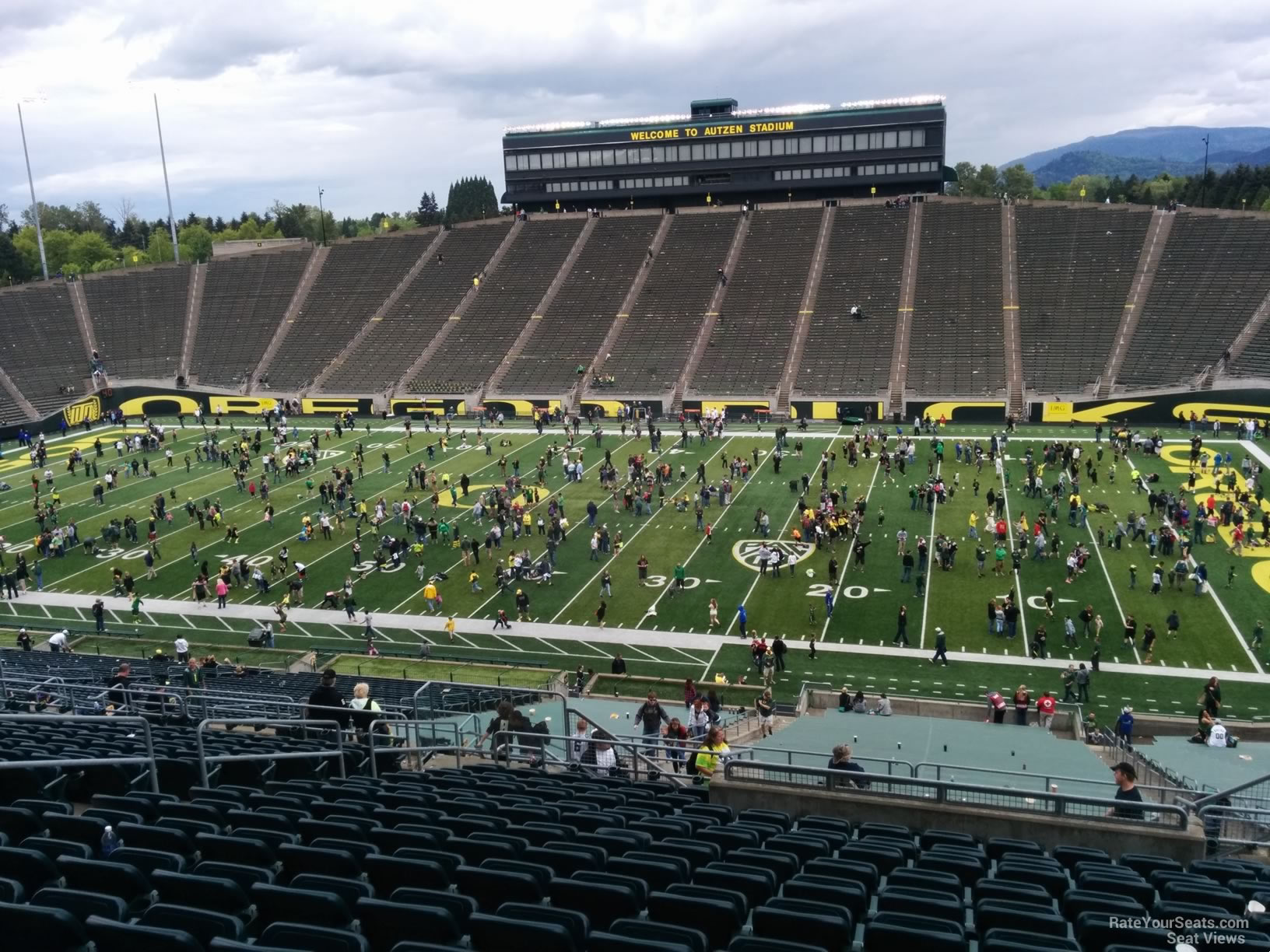 autzen stadium section 27 rateyourseats com interactive autzen stadium seating chart