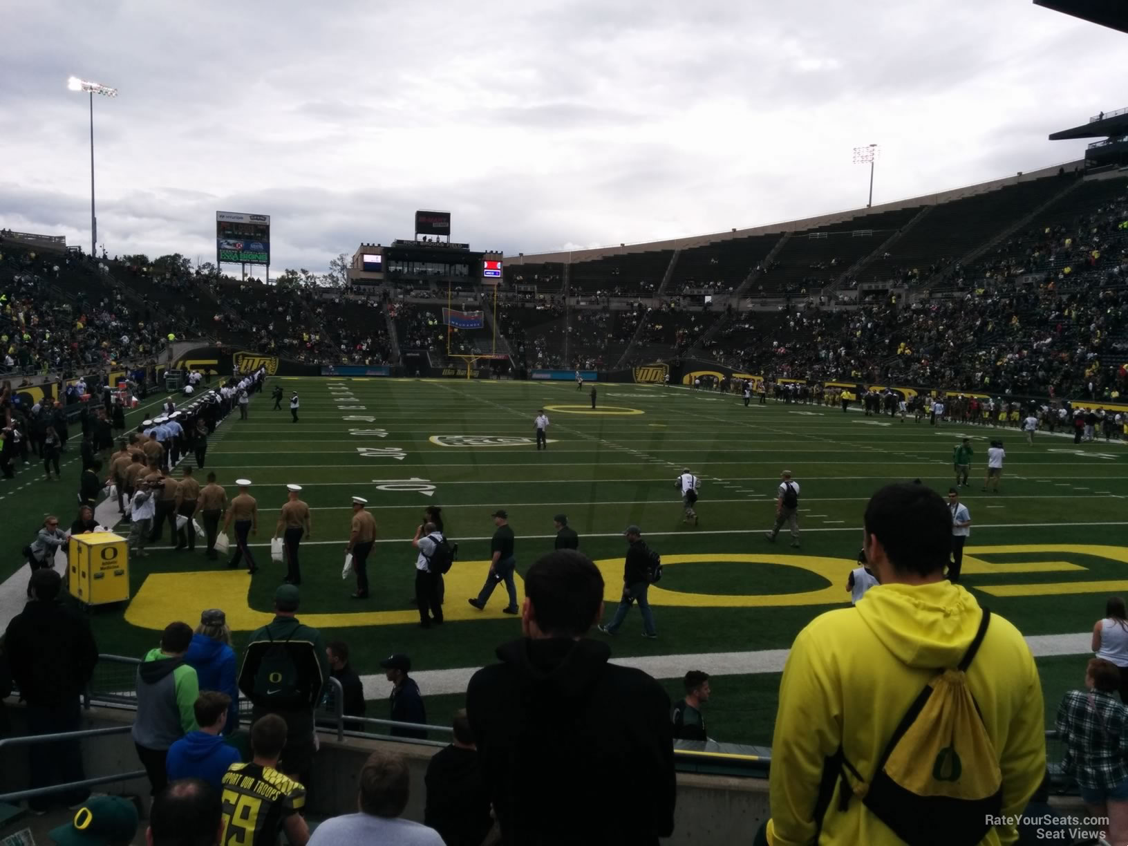 section 3, row 10 seat view  - autzen stadium