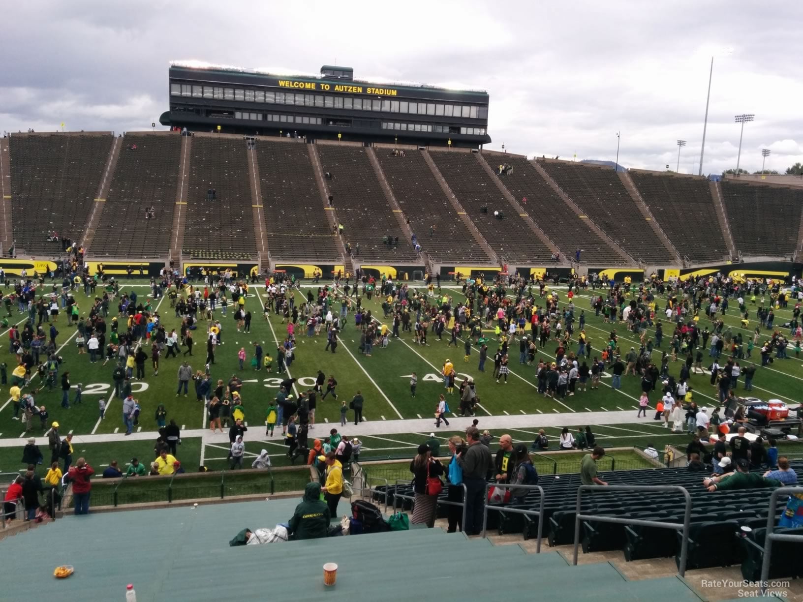 section 33, row 25 seat view  for football - autzen stadium