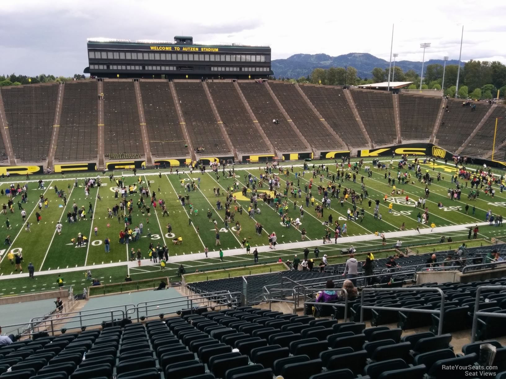 autzen stadium section 33 rateyourseats com interactive autzen stadium seating chart