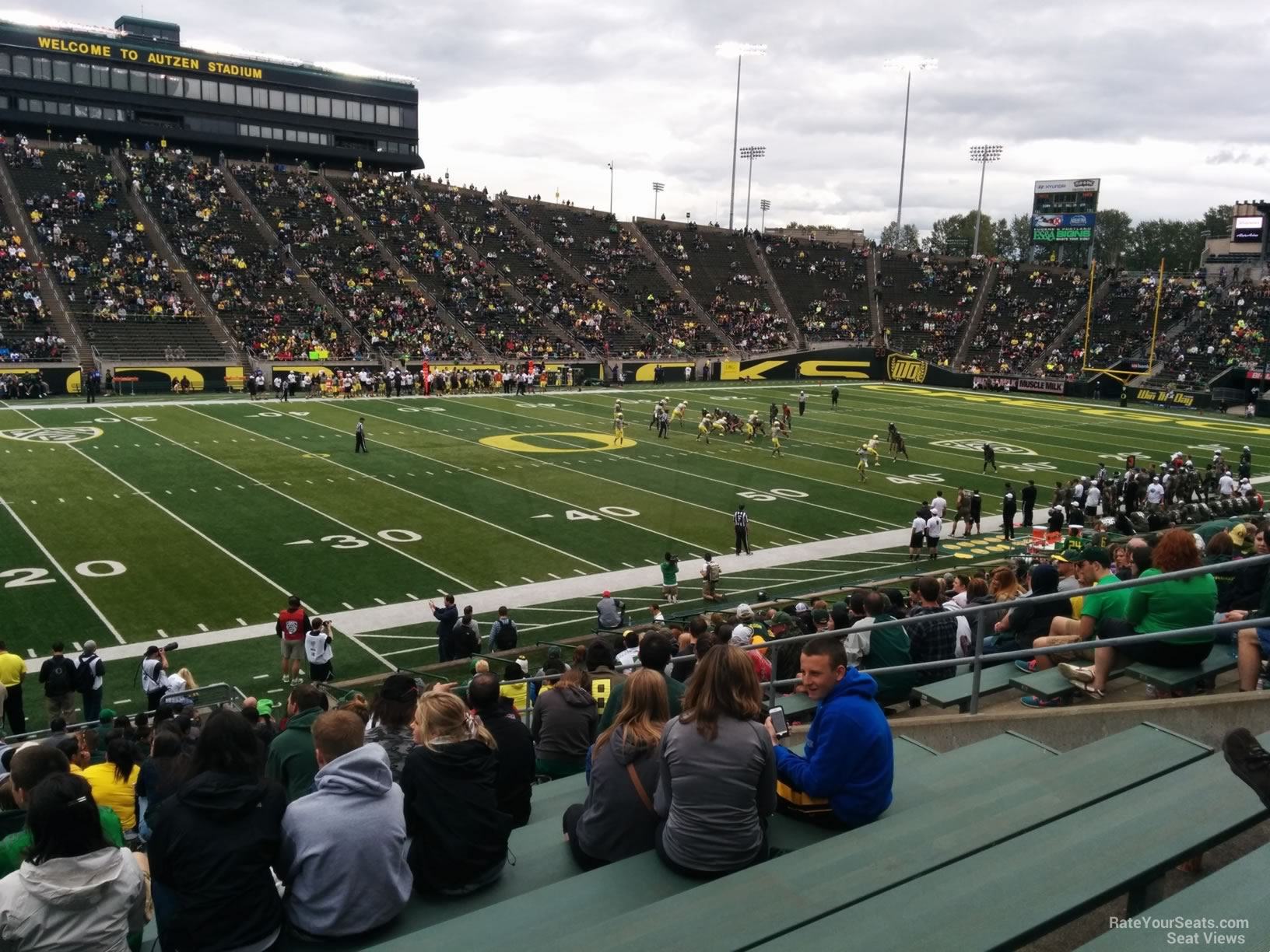 section 34, row 25 seat view  - autzen stadium