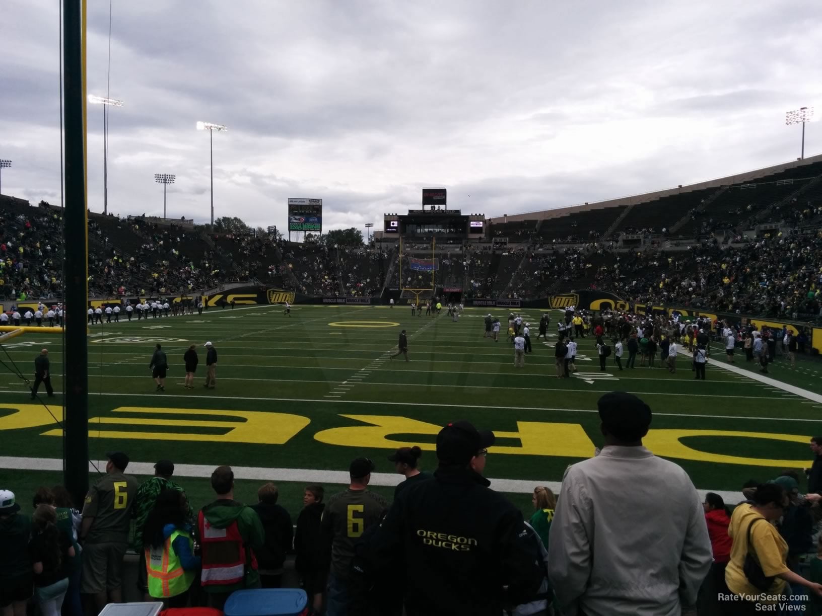 section 40, row 10 seat view  for football - autzen stadium