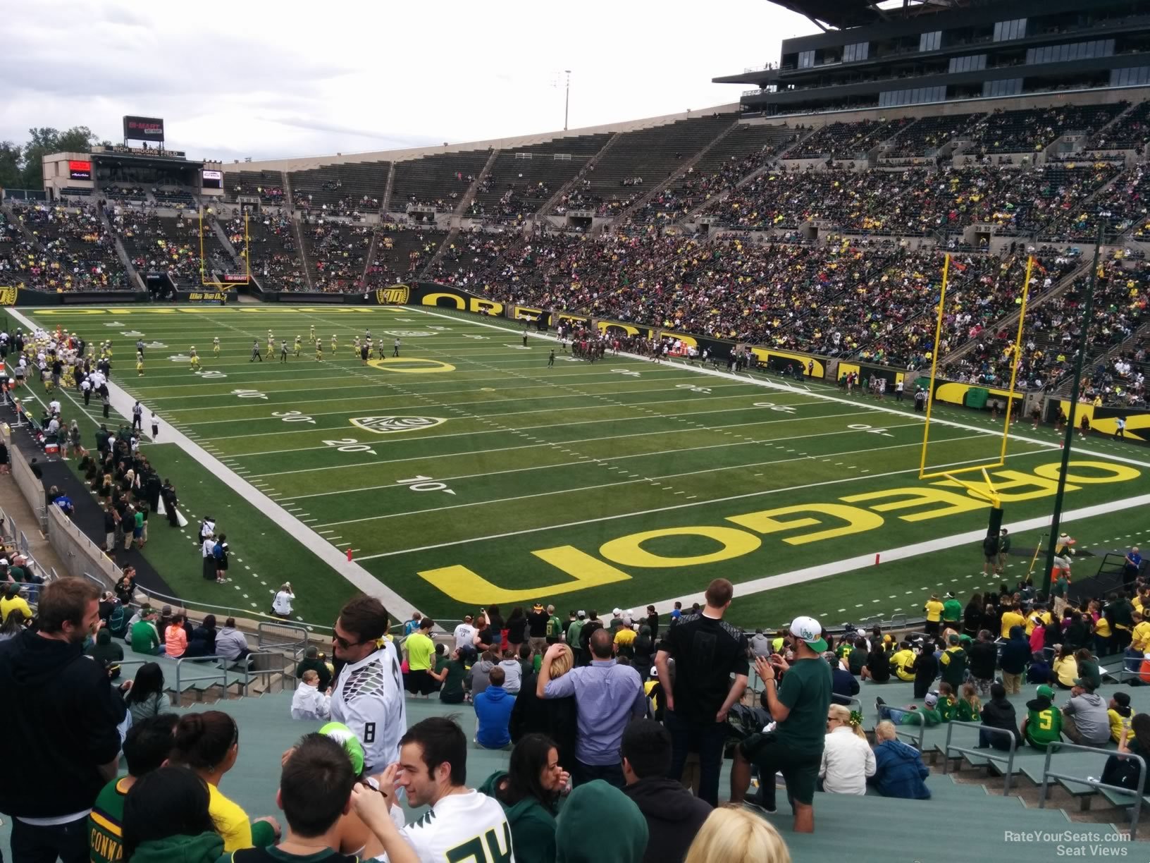 section 5, row 40 seat view  - autzen stadium