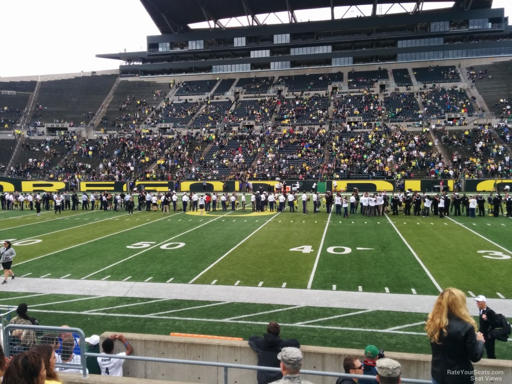 autzen stadium section 8 rateyourseats com autzen stadium seating chart