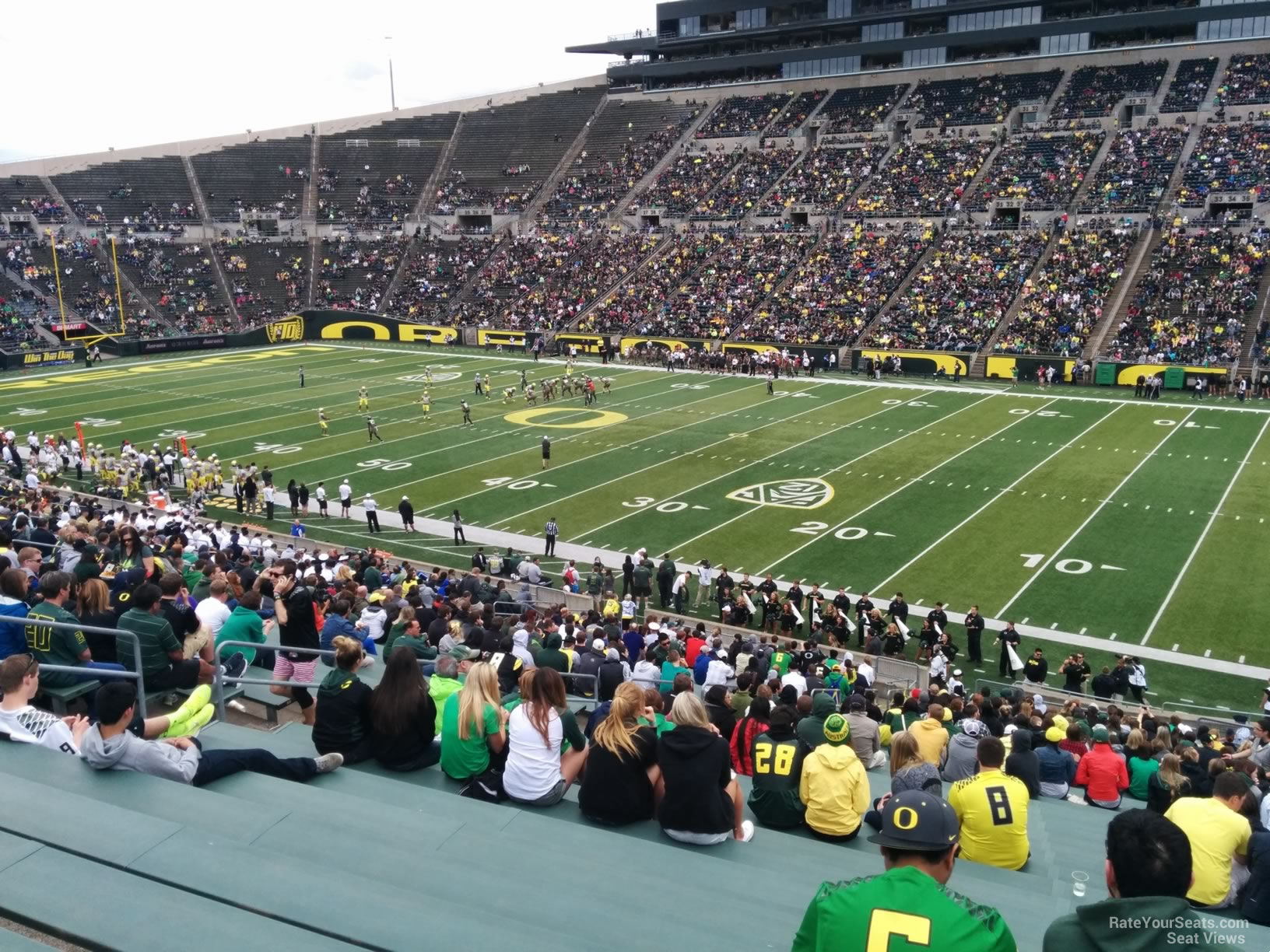 section 8, row 40 seat view  - autzen stadium