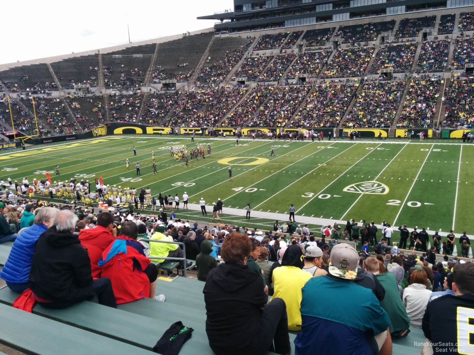 section 9, row 40 seat view  - autzen stadium