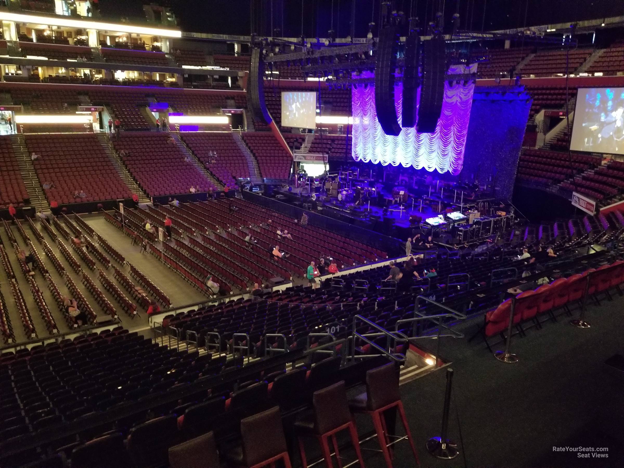 section 101, row 24 seat view  for concert - amerant bank arena