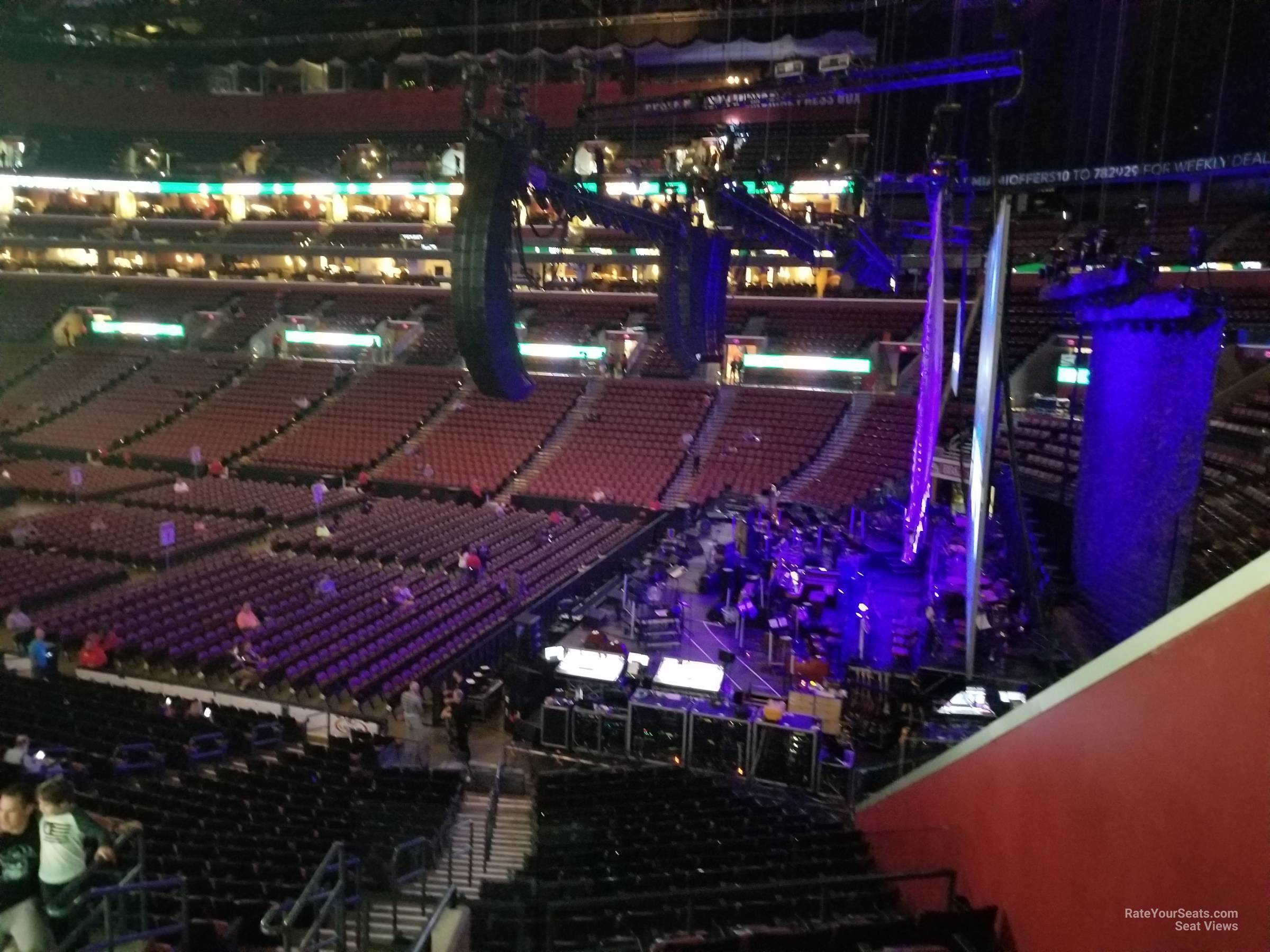 section 131, row 25 seat view  for concert - amerant bank arena