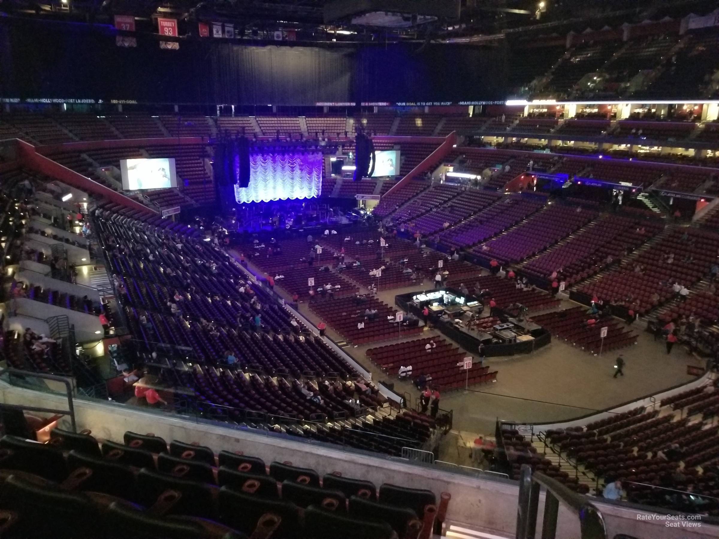 club c13, row 6 seat view  for concert - amerant bank arena