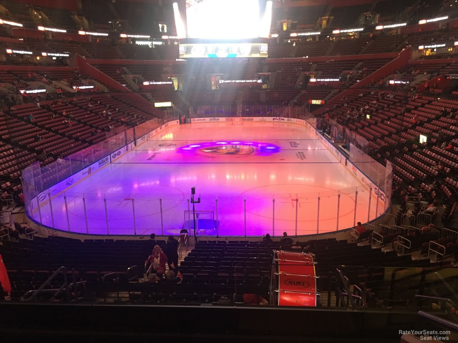 section 109, row 25 seat view  for hockey - amerant bank arena