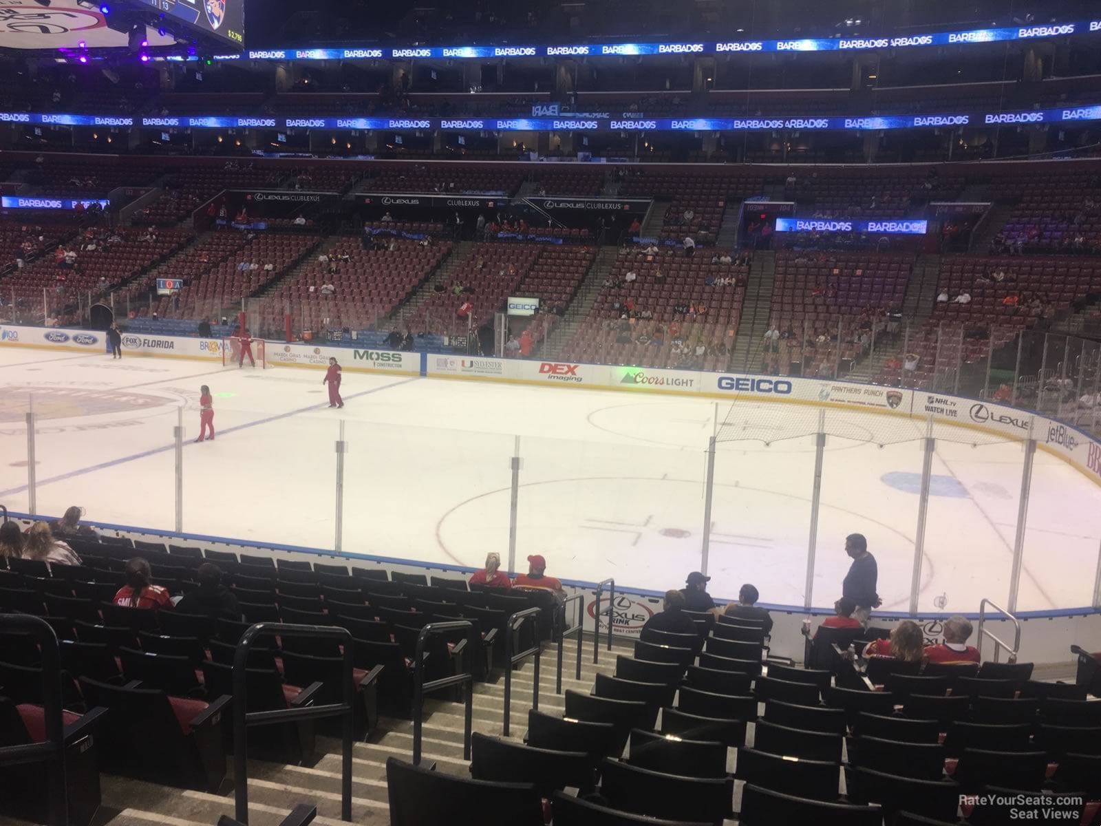 section 115, row 13 seat view  for hockey - amerant bank arena