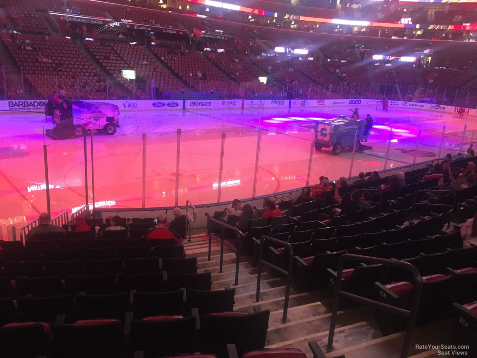 section 122, row 13 seat view  for hockey - amerant bank arena