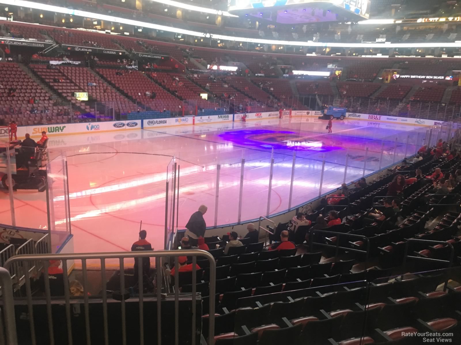 section 123, row 13 seat view  for hockey - amerant bank arena
