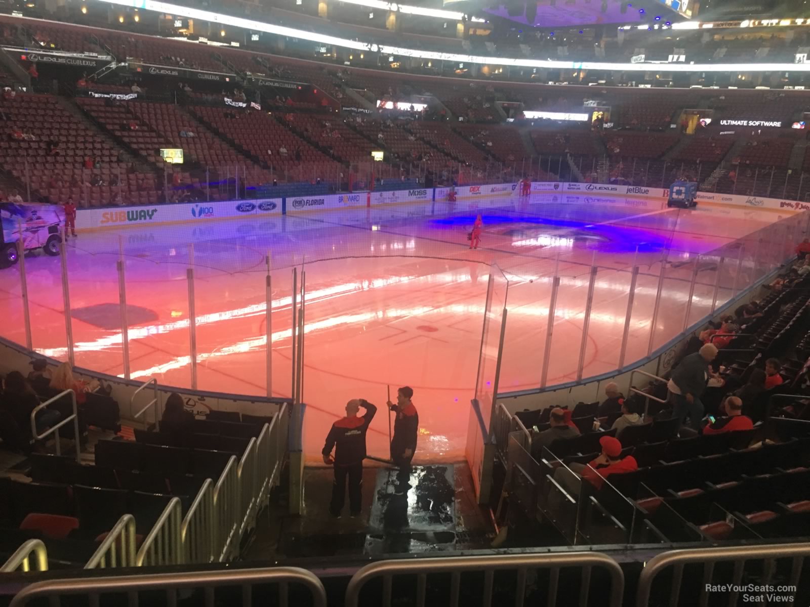 section 124, row 13 seat view  for hockey - amerant bank arena