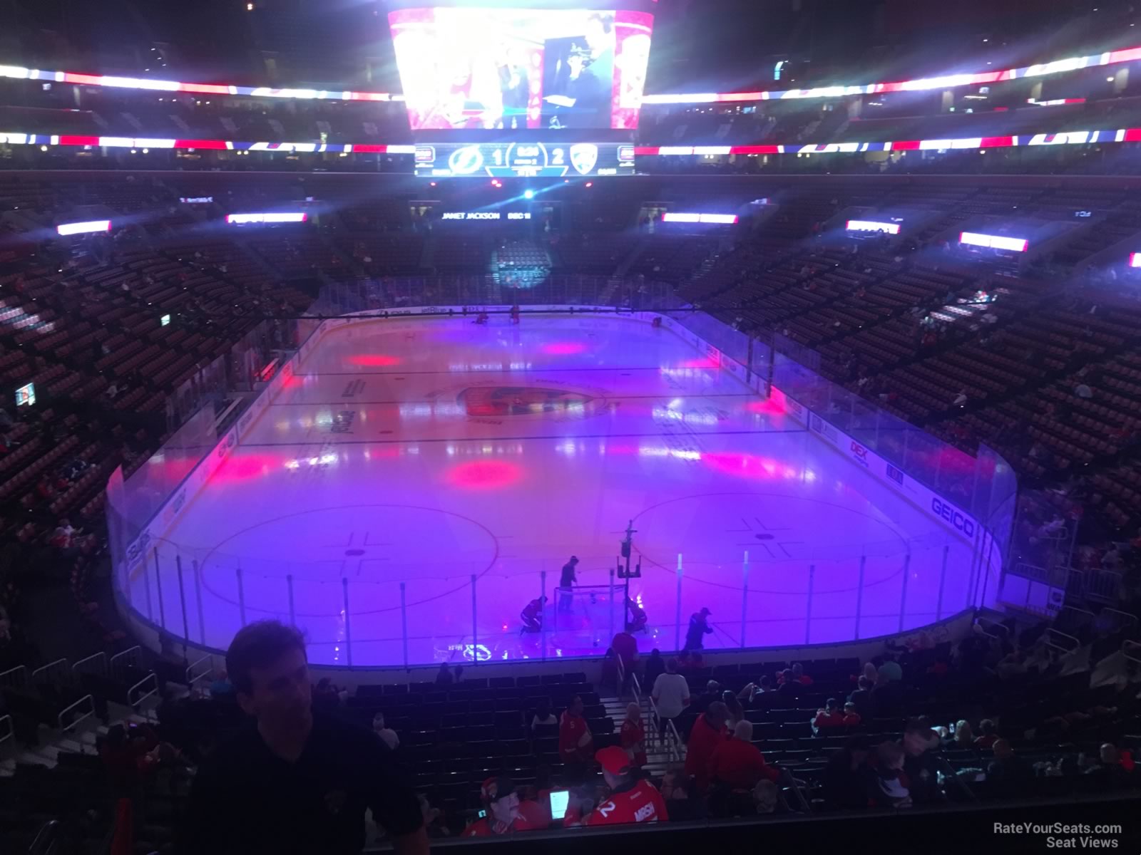 section 127, row 25 seat view  for hockey - amerant bank arena