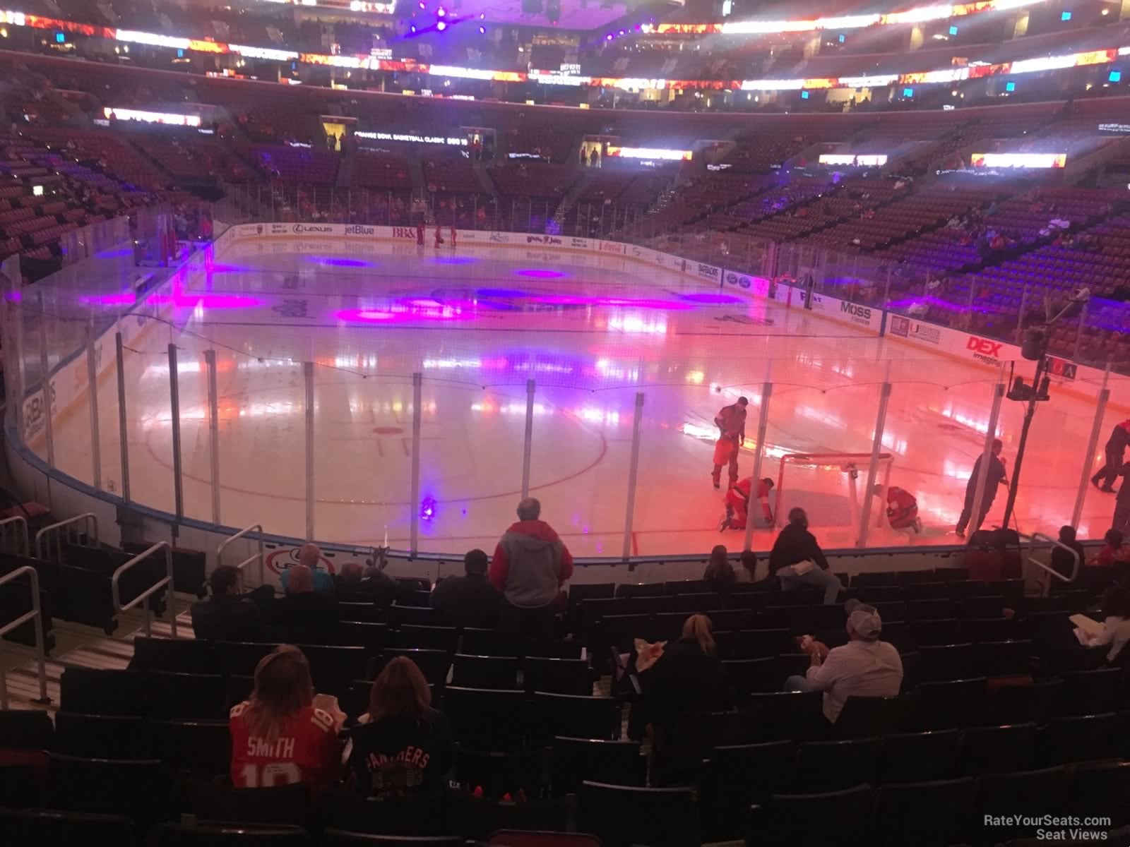 section 128, row 13 seat view  for hockey - amerant bank arena