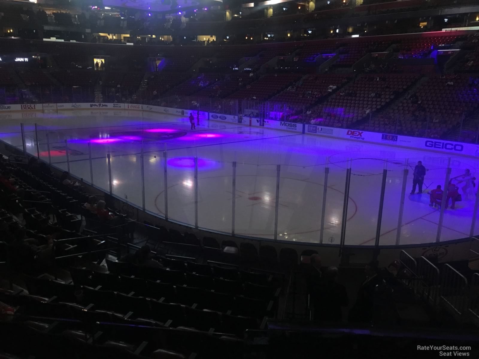 section 130, row 13 seat view  for hockey - amerant bank arena