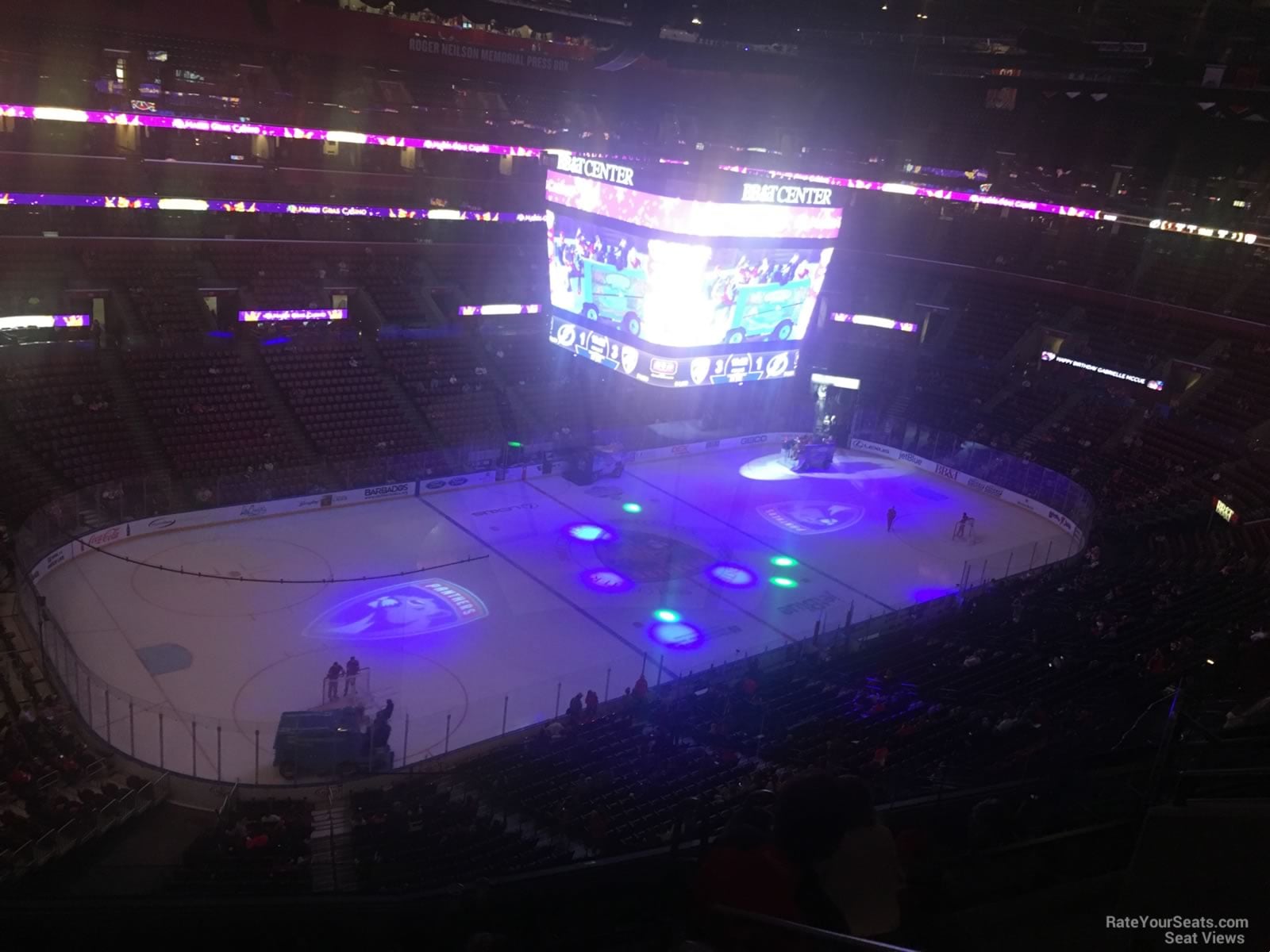 section 305, row 8 seat view  for hockey - amerant bank arena