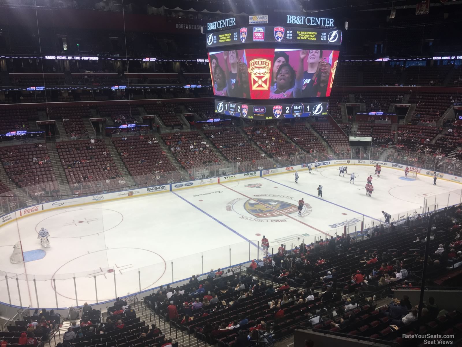 club 3 at bb t center florida panthers rateyourseats com bb t seating chart for concerts
