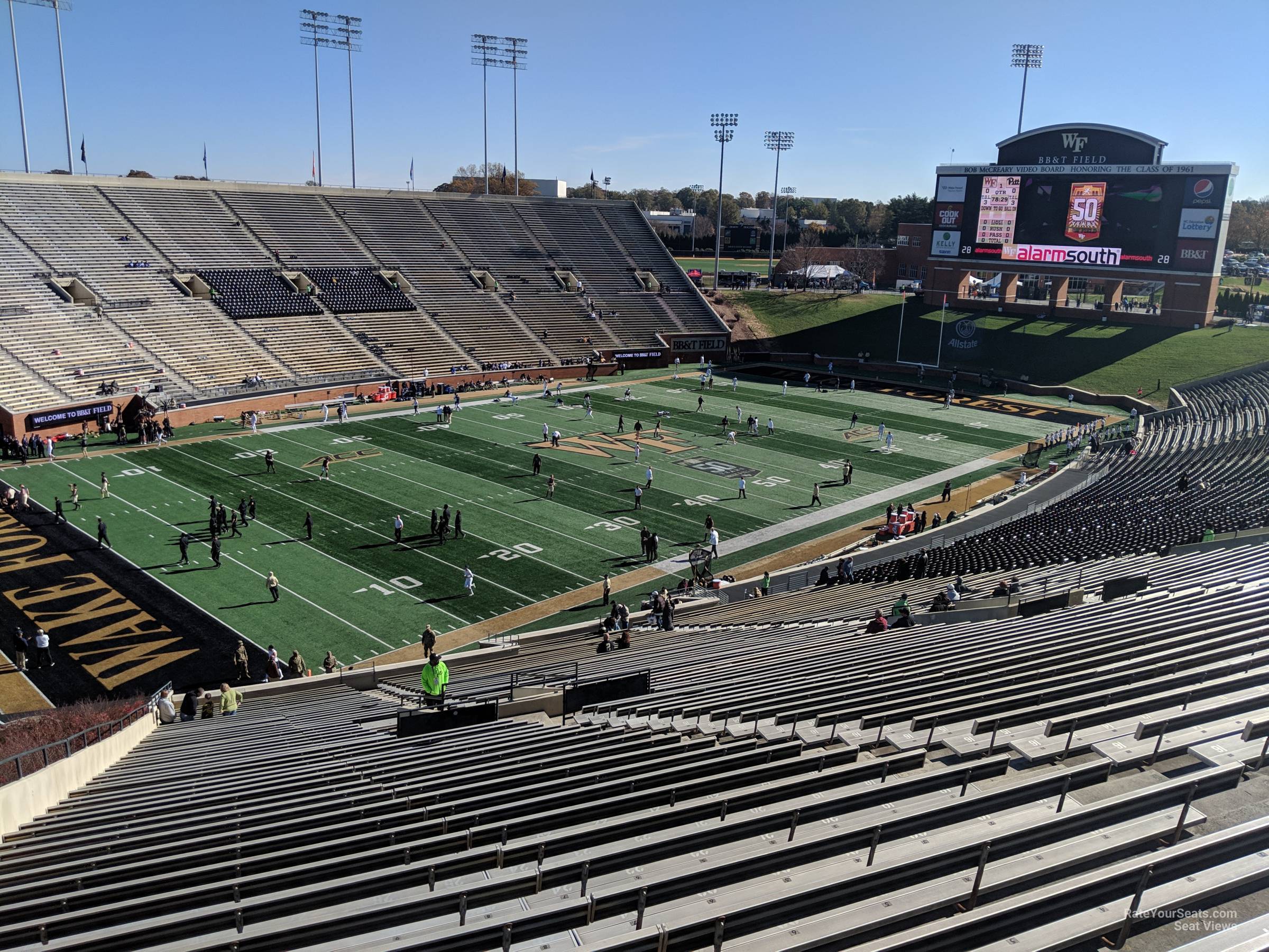 view from Section 1 
